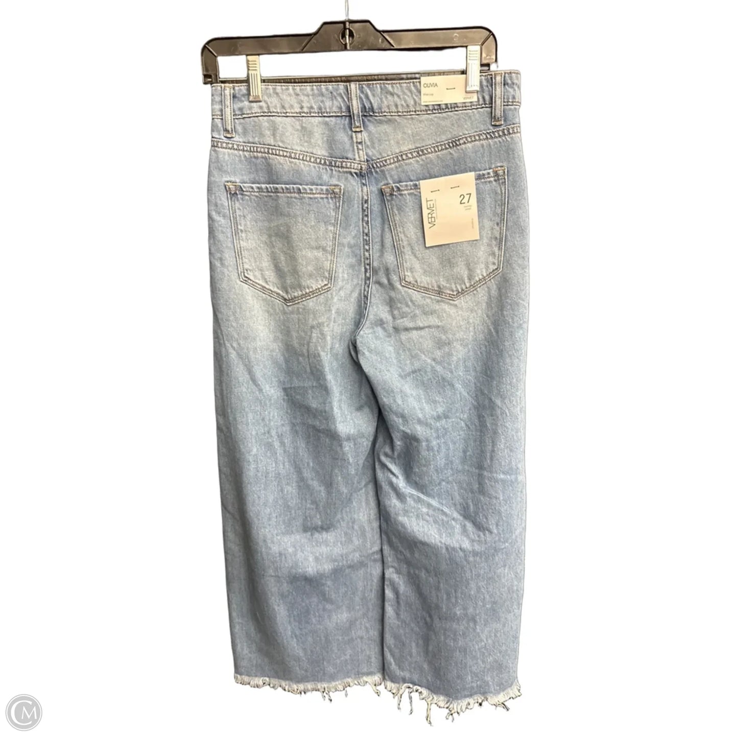 Jeans Wide Leg By Vervet In Blue Denim, Size: 4