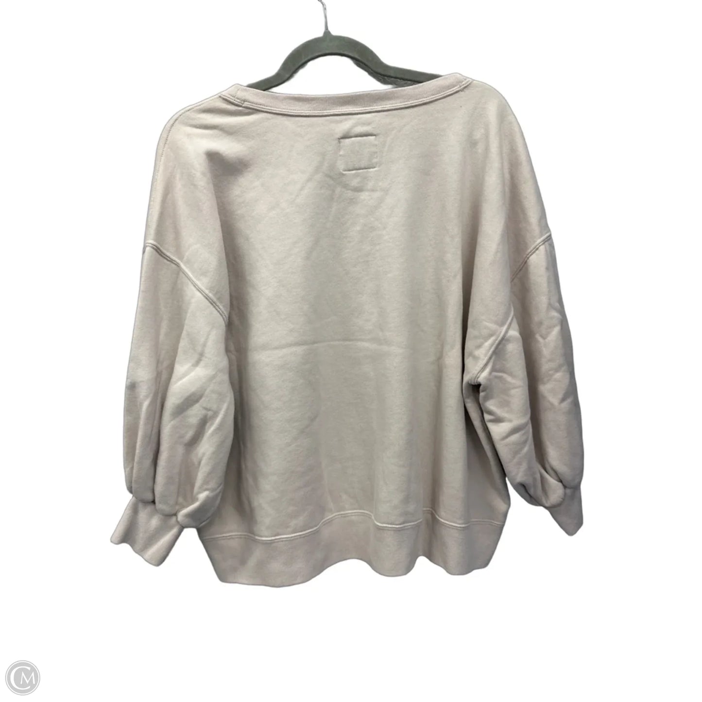 Sweatshirt Crewneck By Abercrombie And Fitch In Tan, Size: Xl