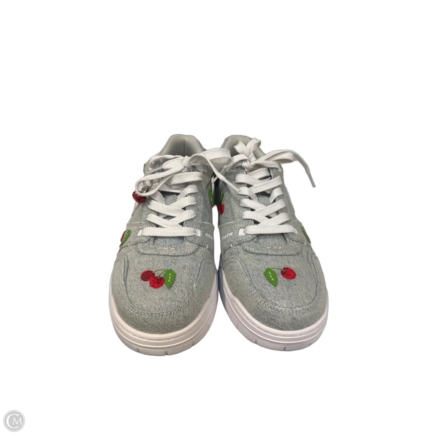 Shoes Designer By Coach In Blue Denim, Size: 10