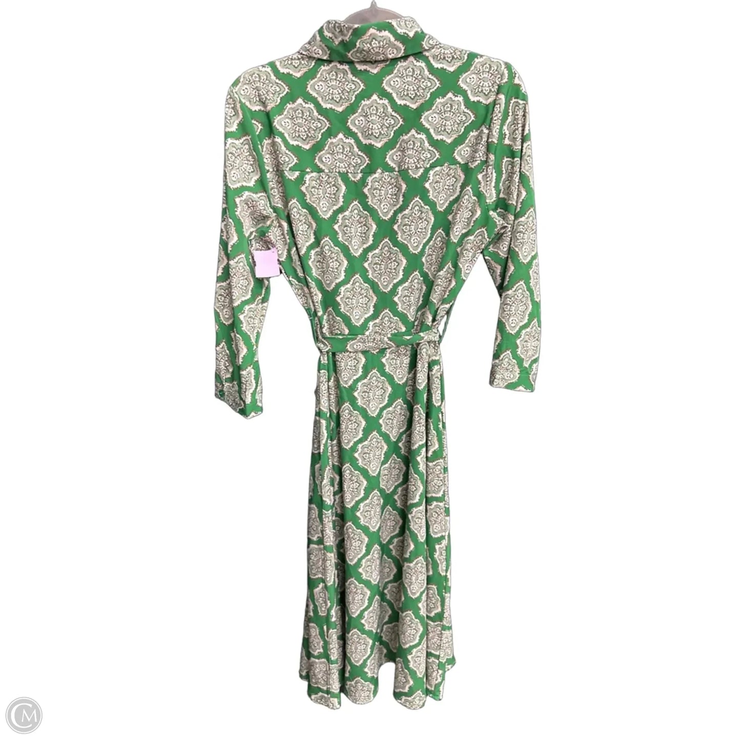 Dress Casual Maxi By Clothes Mentor In Green & White, Size: S