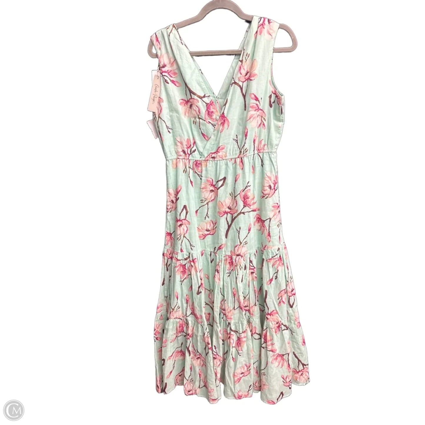 Dress Casual Maxi By Charlie Paige In Green & Pink, Size: S