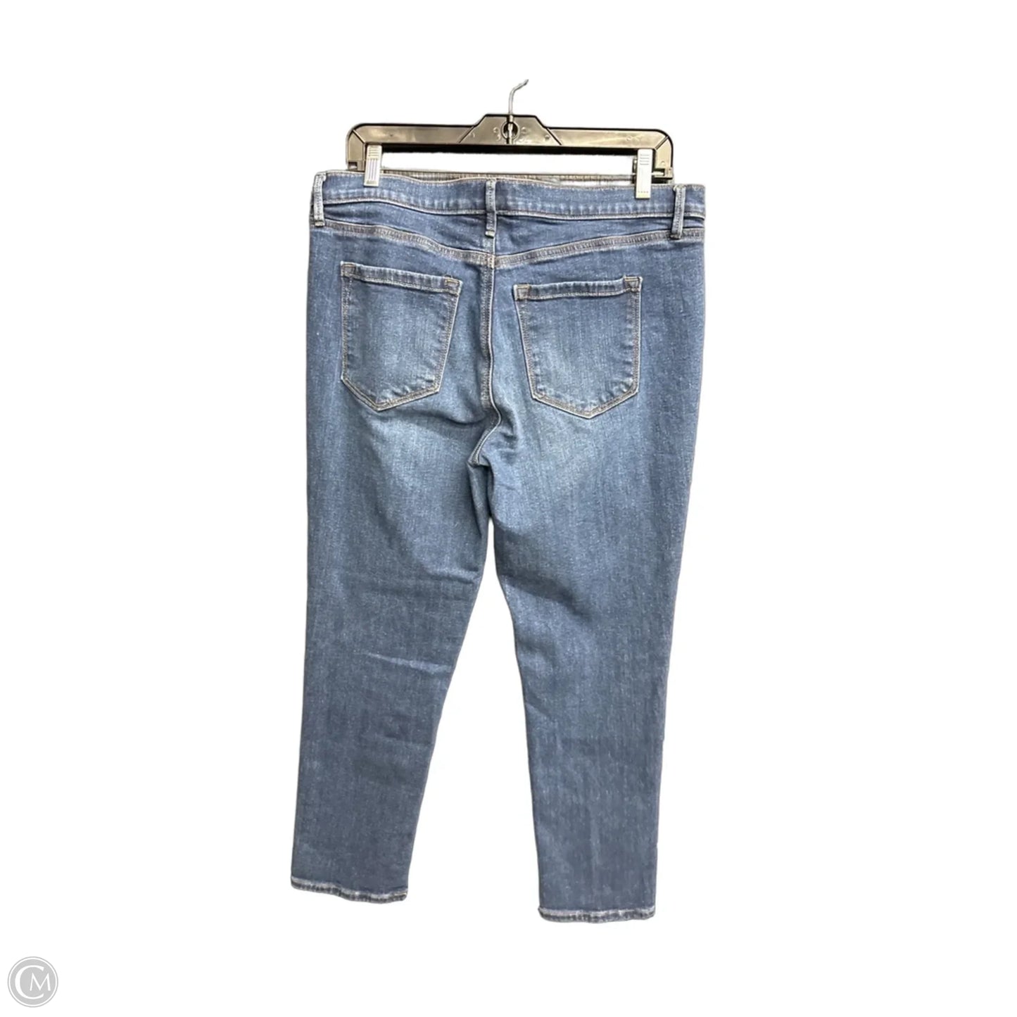Jeans Straight By Loft In Blue Denim, Size: 10