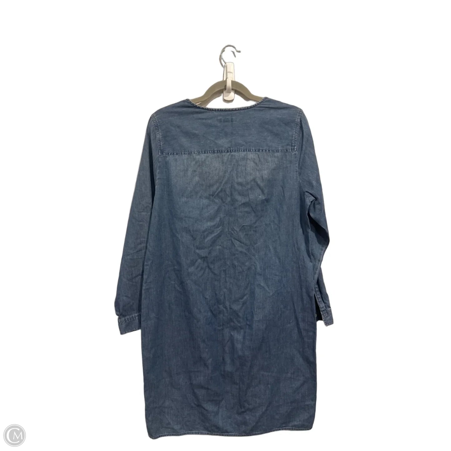 Dress Casual Midi By J. Jill In Blue Denim, Size: M