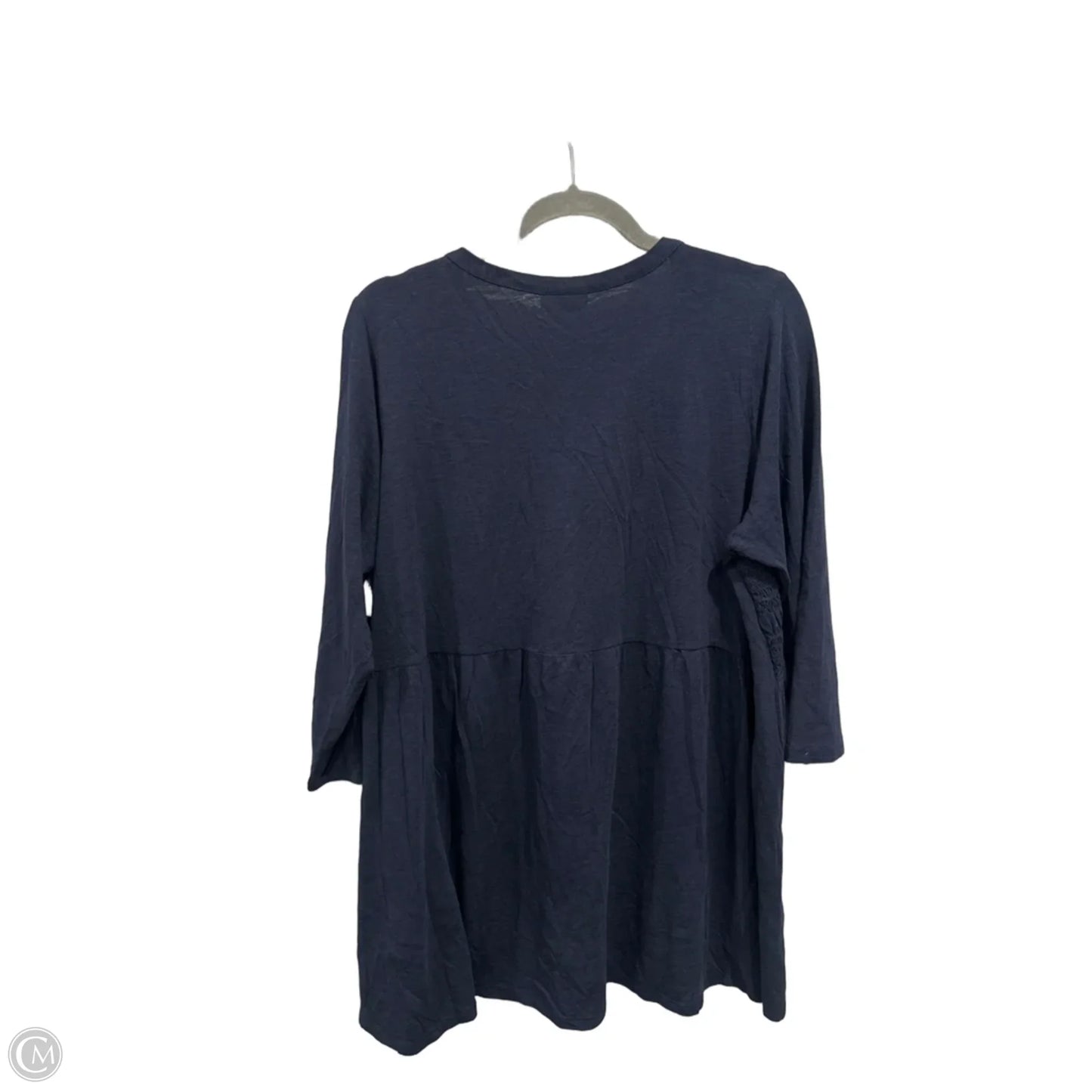 Tunic 3/4 Sleeve By J. Jill In Navy, Size: L