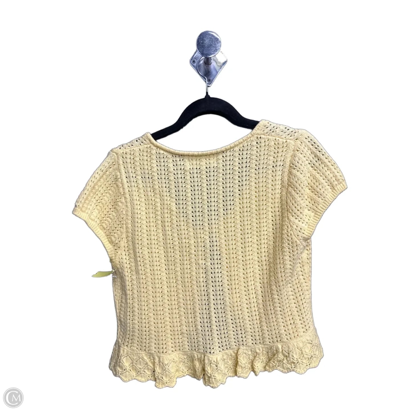 Top Short Sleeve By No Boundaries In Yellow, Size: L
