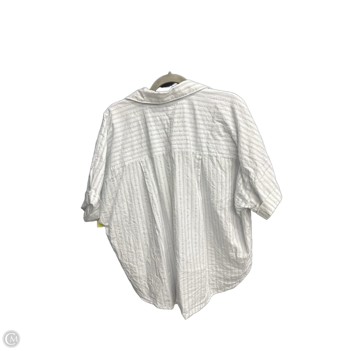 Top Short Sleeve By Loft In Striped Pattern, Size: L