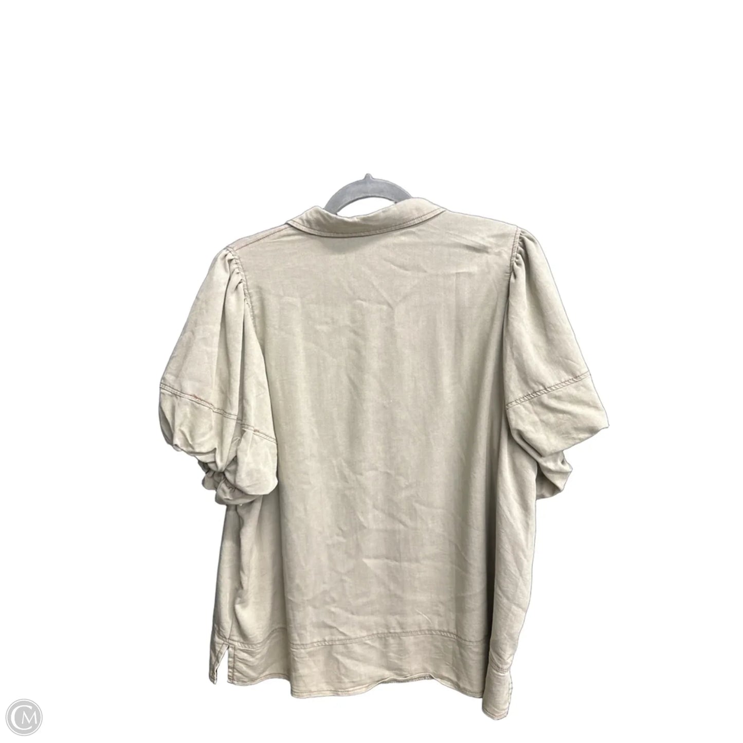Top Short Sleeve By Easel In Green, Size: L