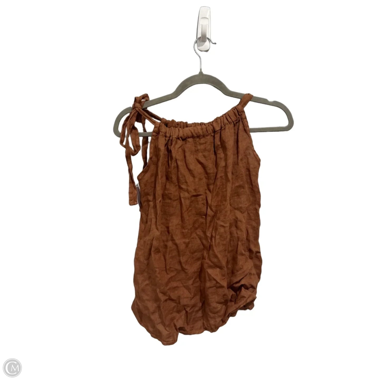 Top Sleeveless By Clothes Mentor In Brown, Size: S