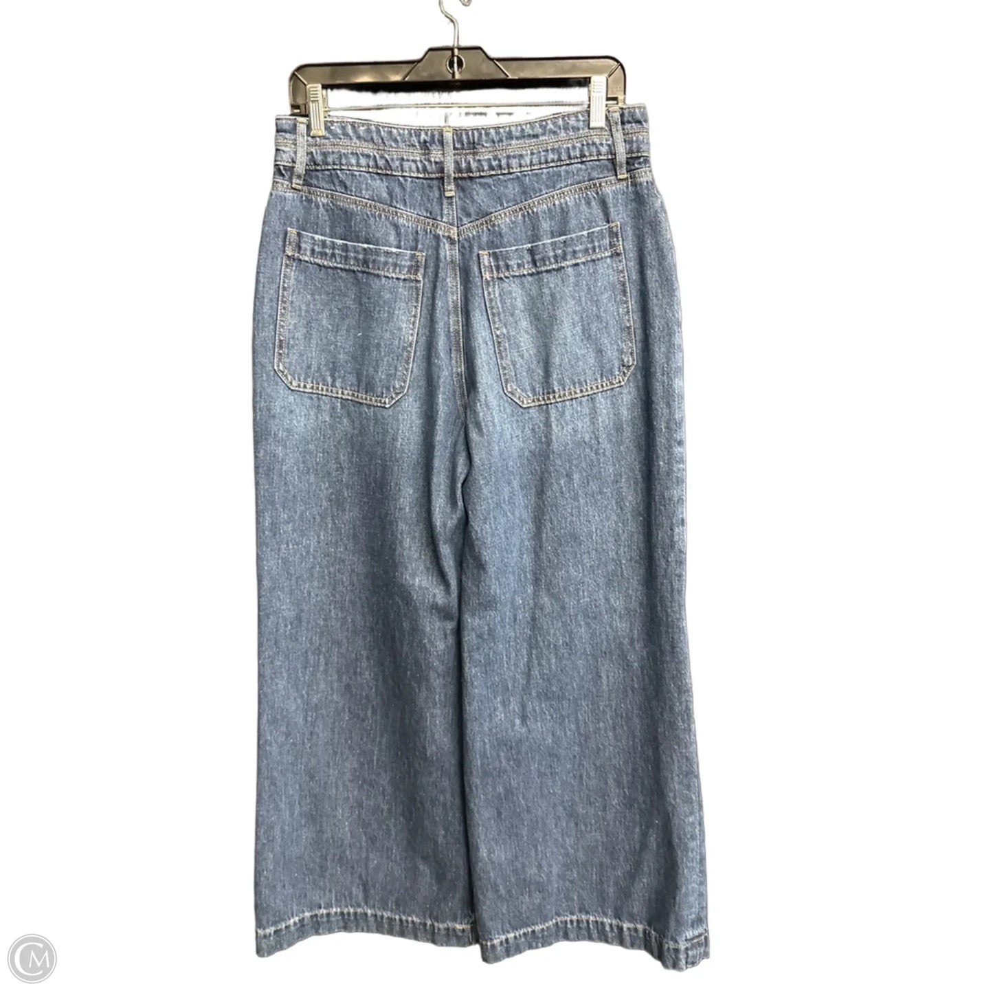 Jeans Wide Leg By Loft In Blue Denim, Size: 8