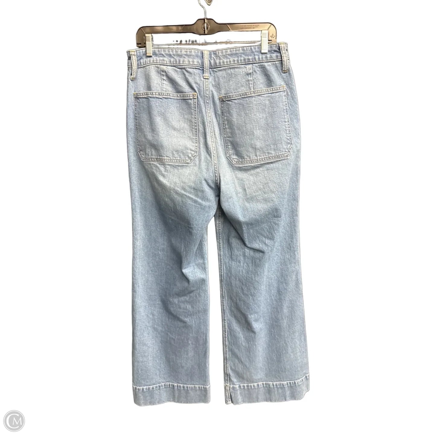 Jeans Wide Leg By J. Crew In Blue Denim, Size: 8