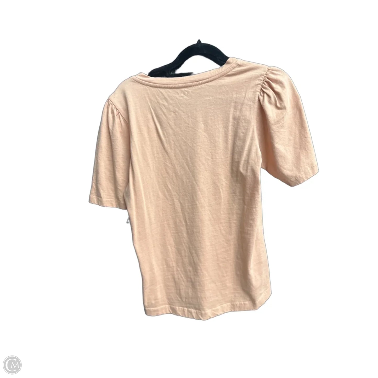 Top Short Sleeve By Able In Peach, Size: Xs