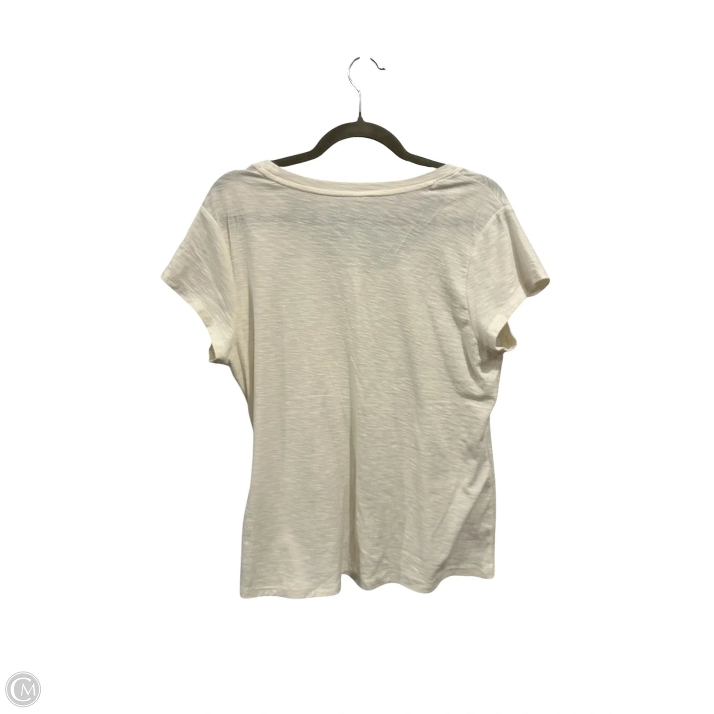Top Short Sleeve Basic By So In Cream, Size: 2x