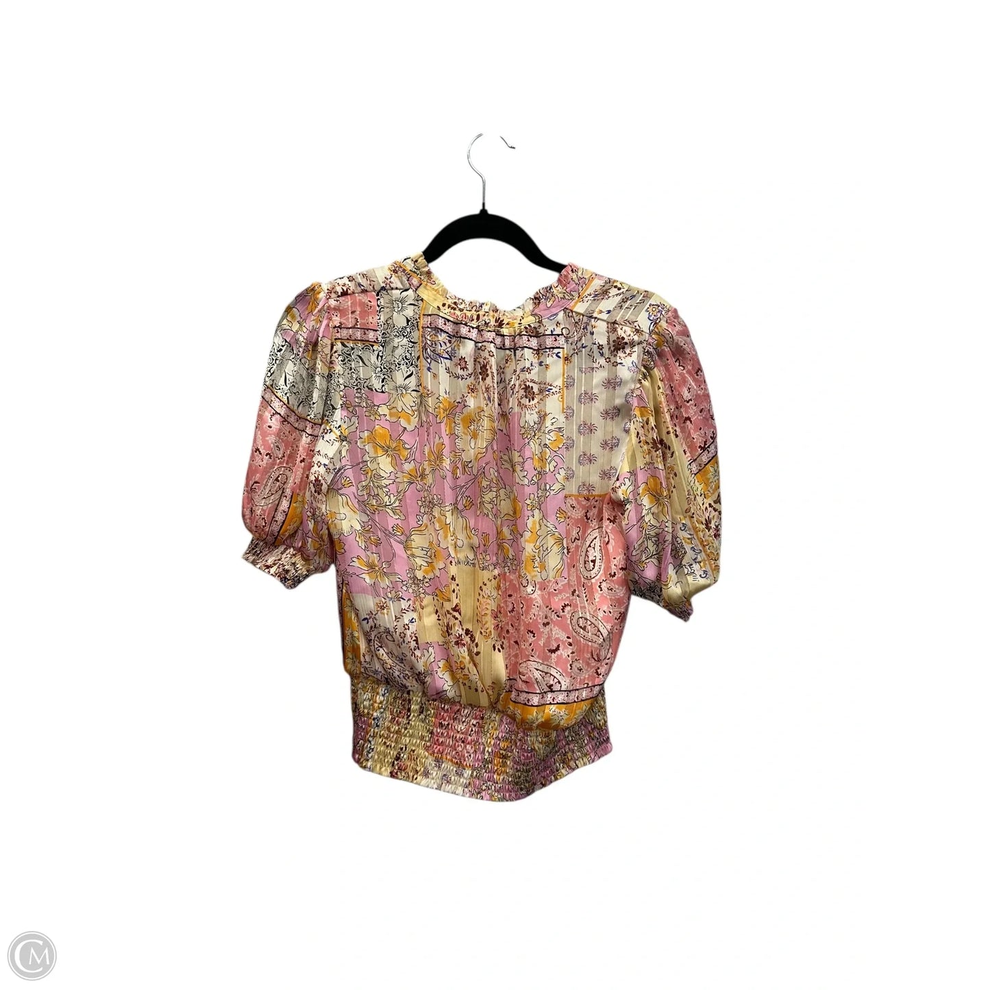 Blouse Short Sleeve By Rachel Zoe In Floral Print, Size: M