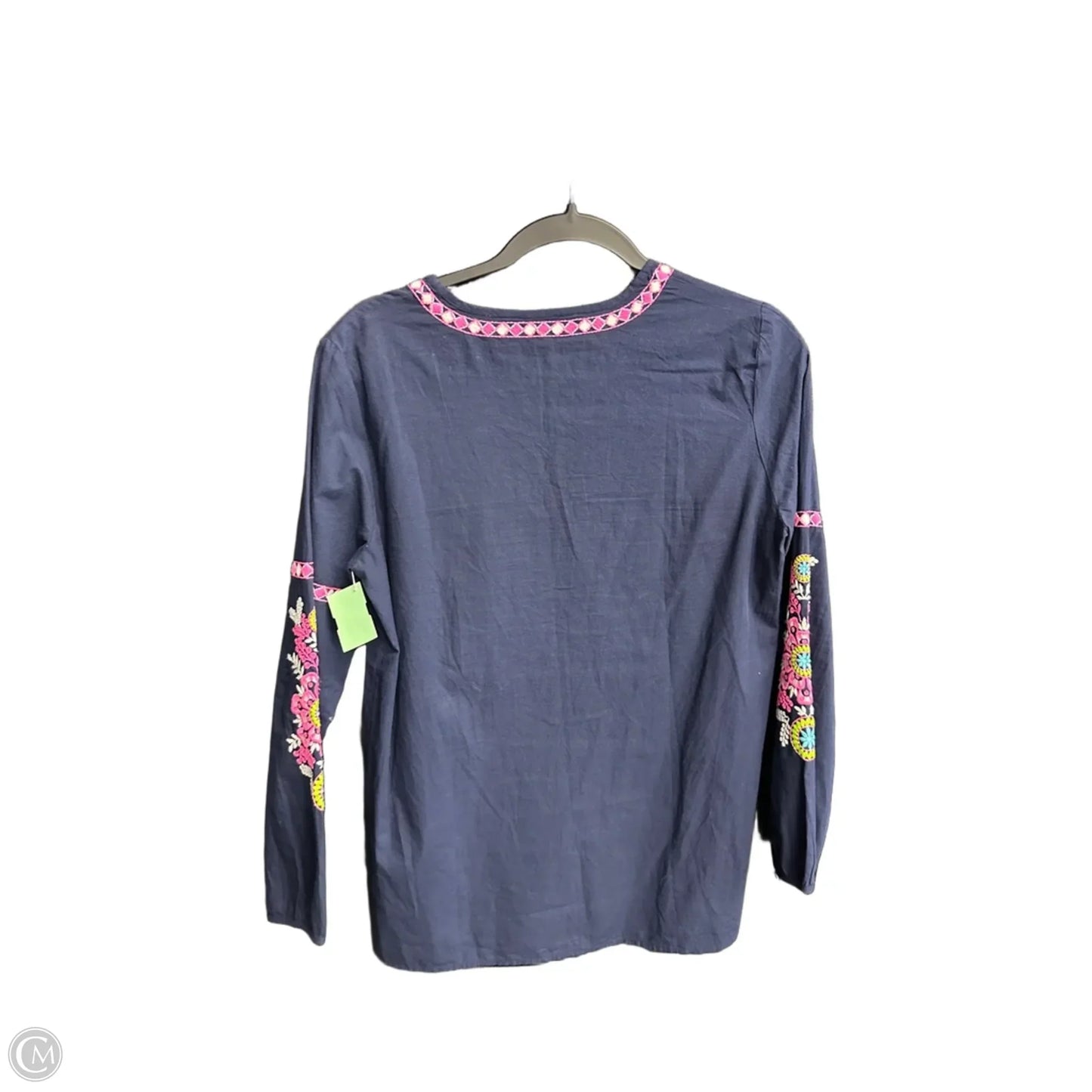 Top Long Sleeve By Lilly Pulitzer In Navy, Size: Xs