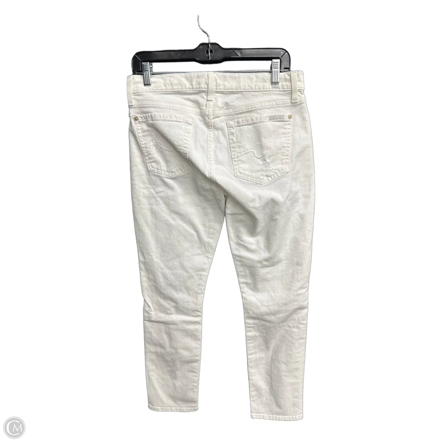 Jeans Boyfriend By 7 For All Mankind In White Denim, Size: 2