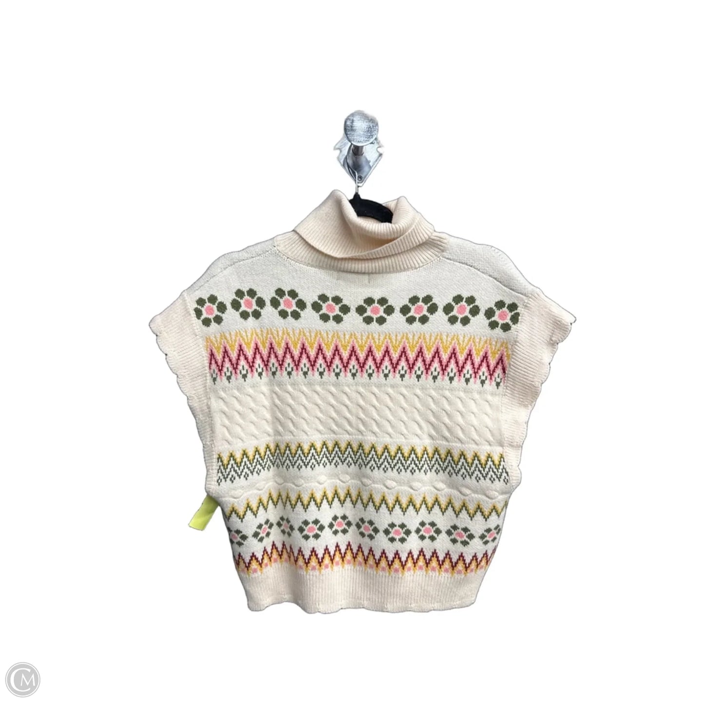 Sweater Short Sleeve By &merci In Cream, Size: M