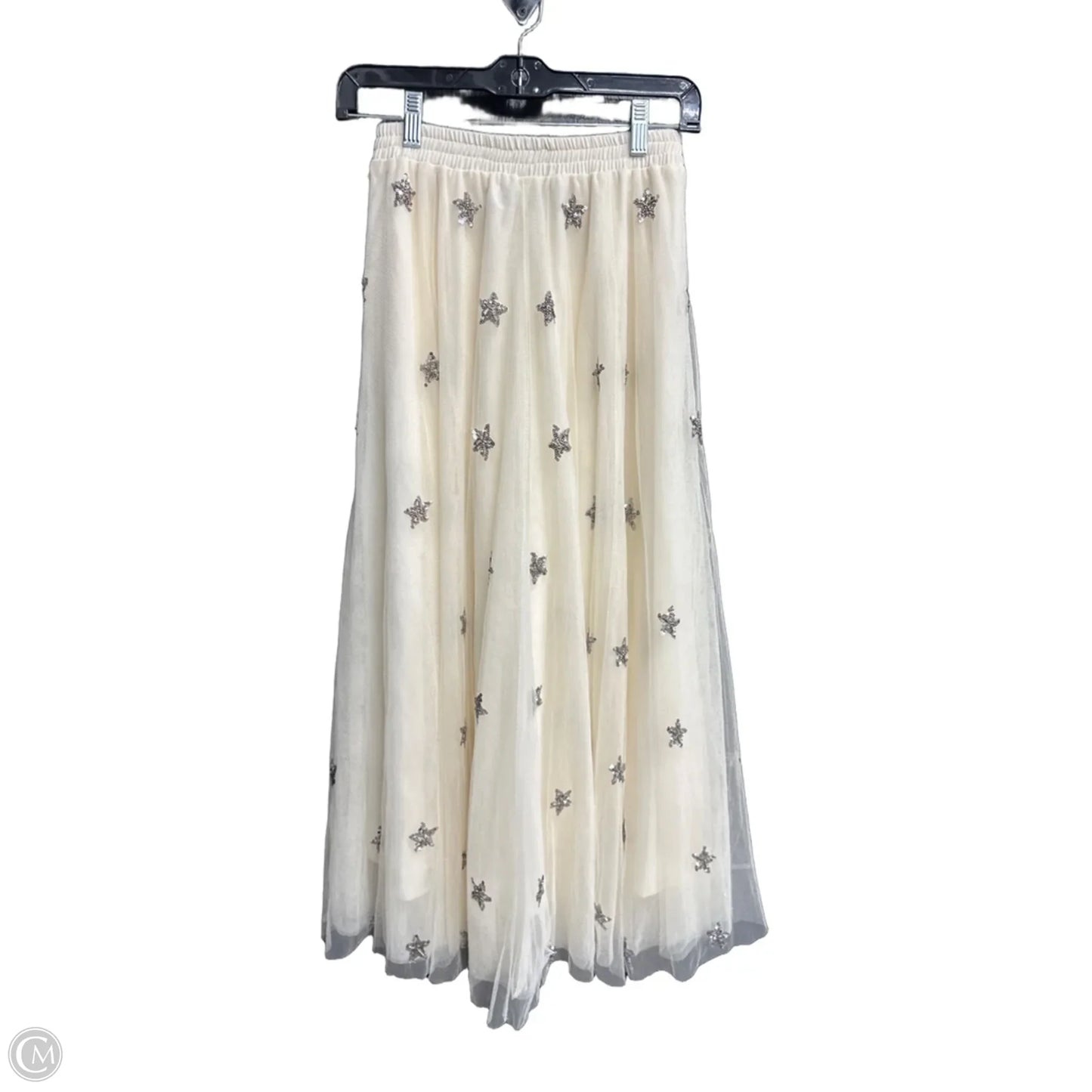 Skirt Maxi By Clothes Mentor In Cream, Size: 4
