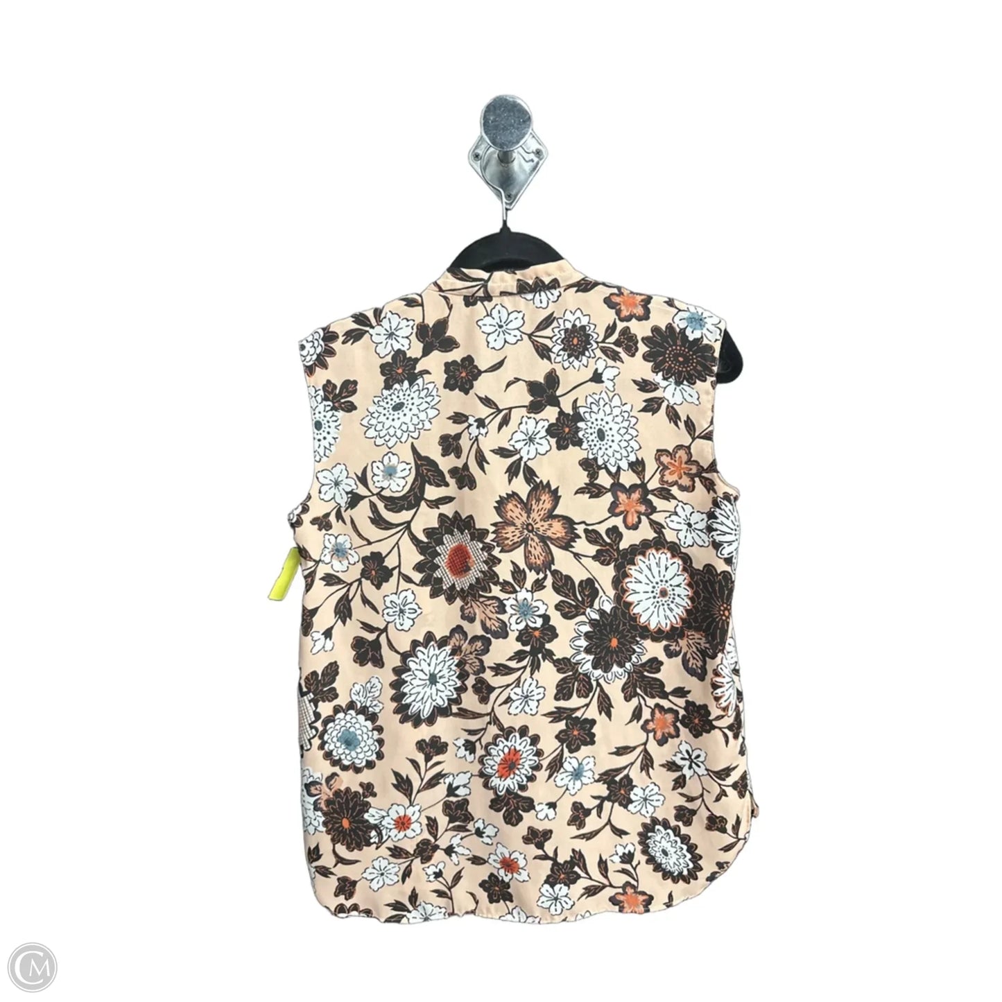 Top Sleeveless By Loft In Floral Print, Size: Xs