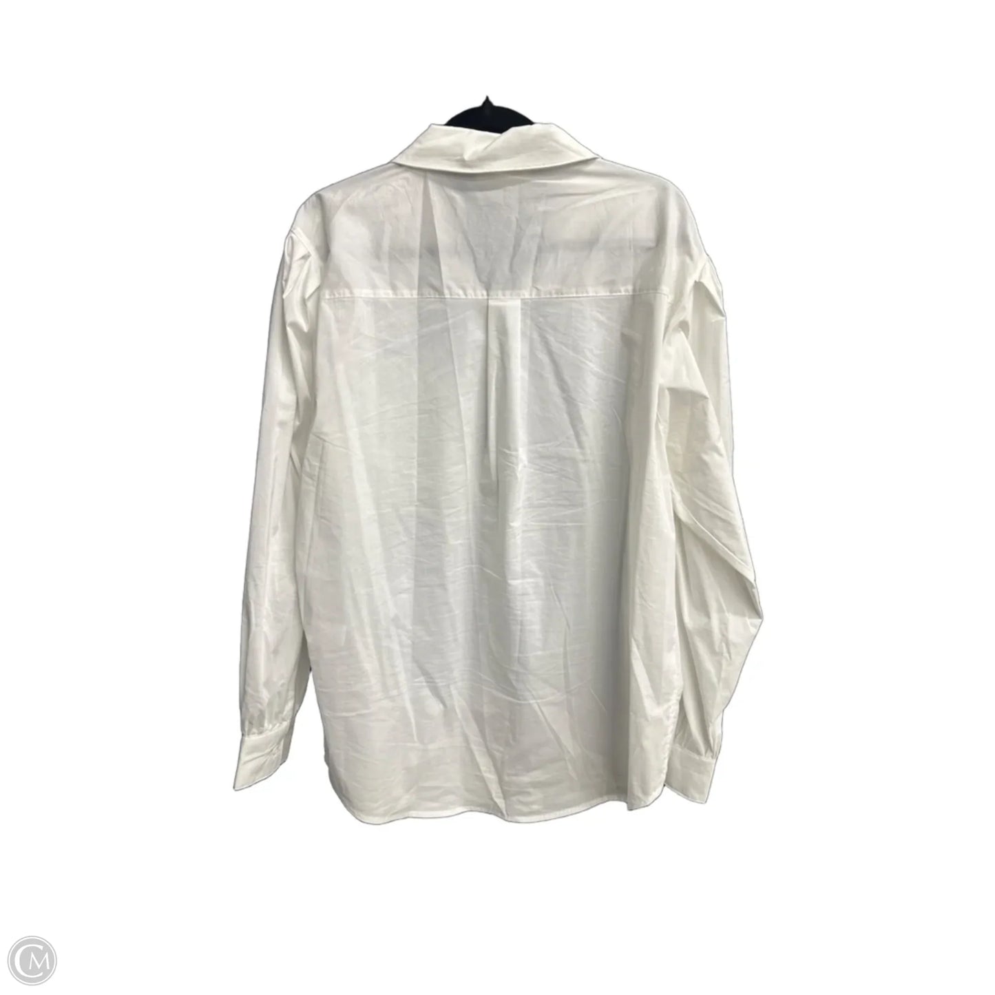 Top Long Sleeve By Ee Some In White, Size: L