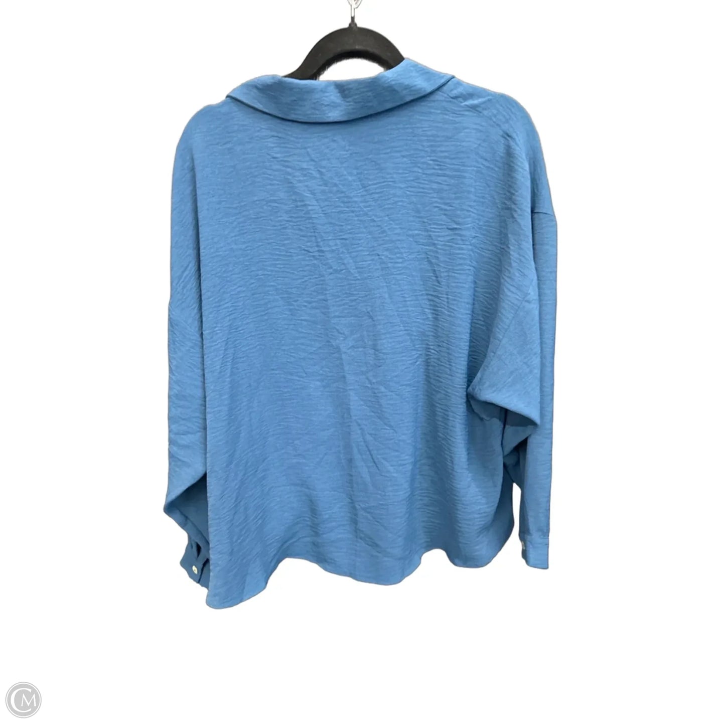 Top Long Sleeve By Clothes Mentor In Blue, Size: M