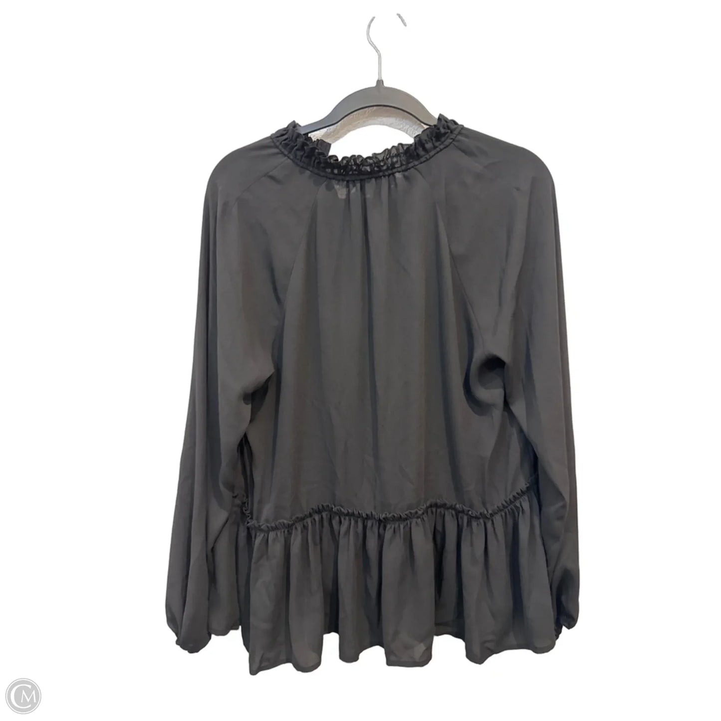 Top Long Sleeve By Loft In Black, Size: M