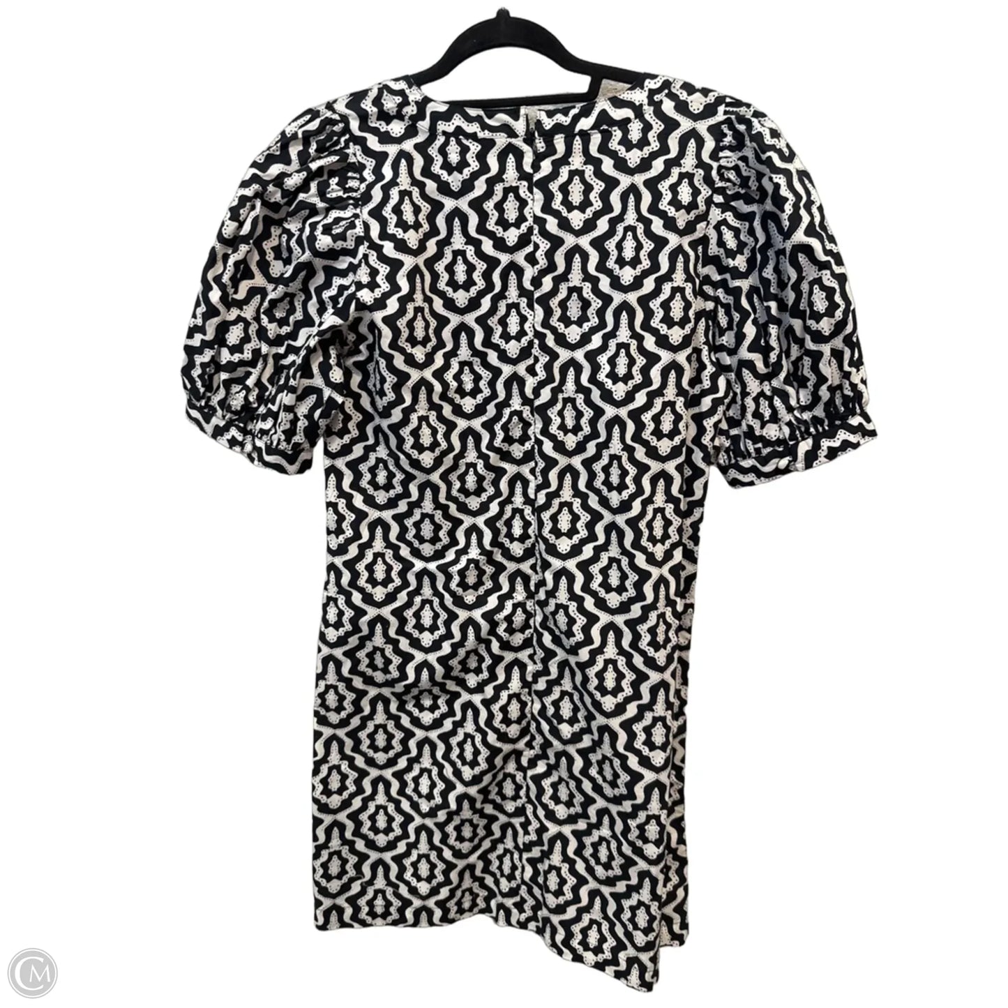 Dress Casual Short By Loft In Geometric Pattern, Size: M