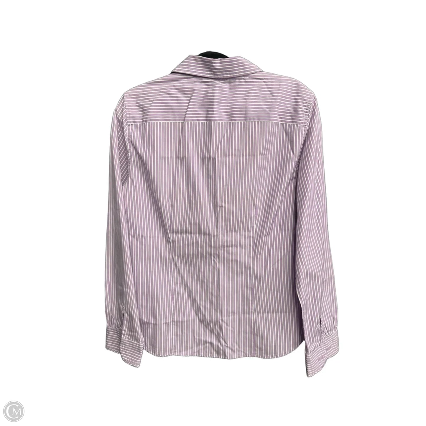 Top Long Sleeve By Talbots In Striped Pattern, Size: M