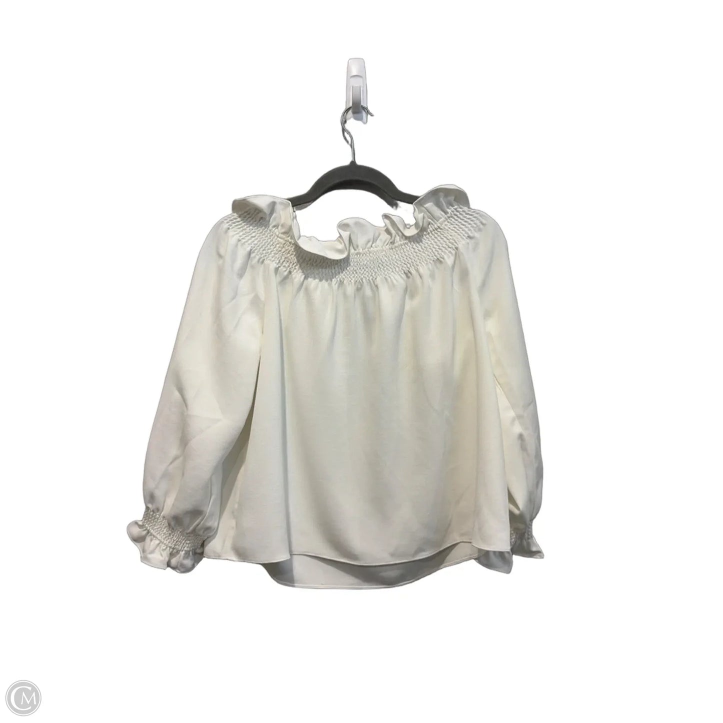 Top Long Sleeve By Tuckernuck In White, Size: S