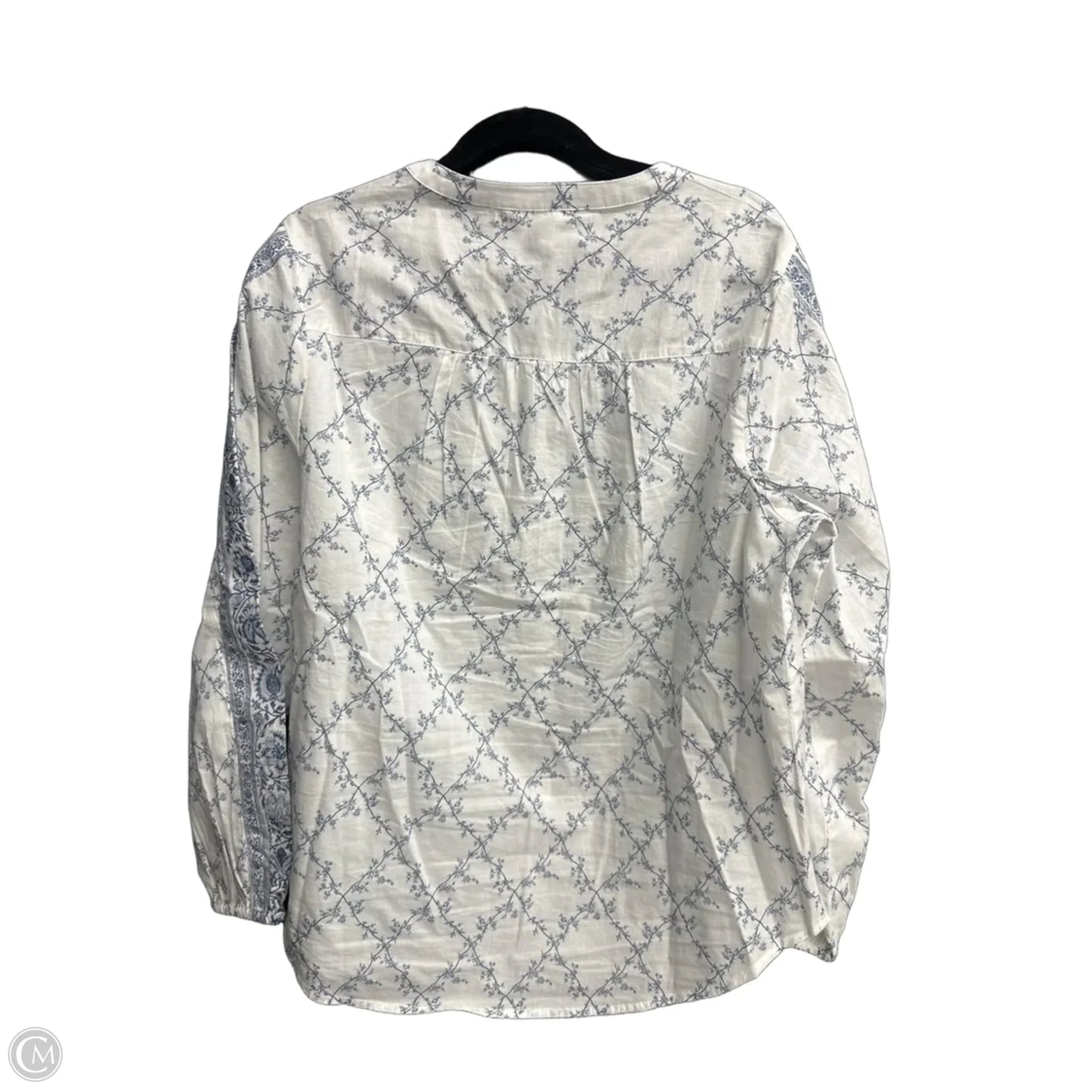 Top Long Sleeve By Lucky Brand In Floral Print, Size: M