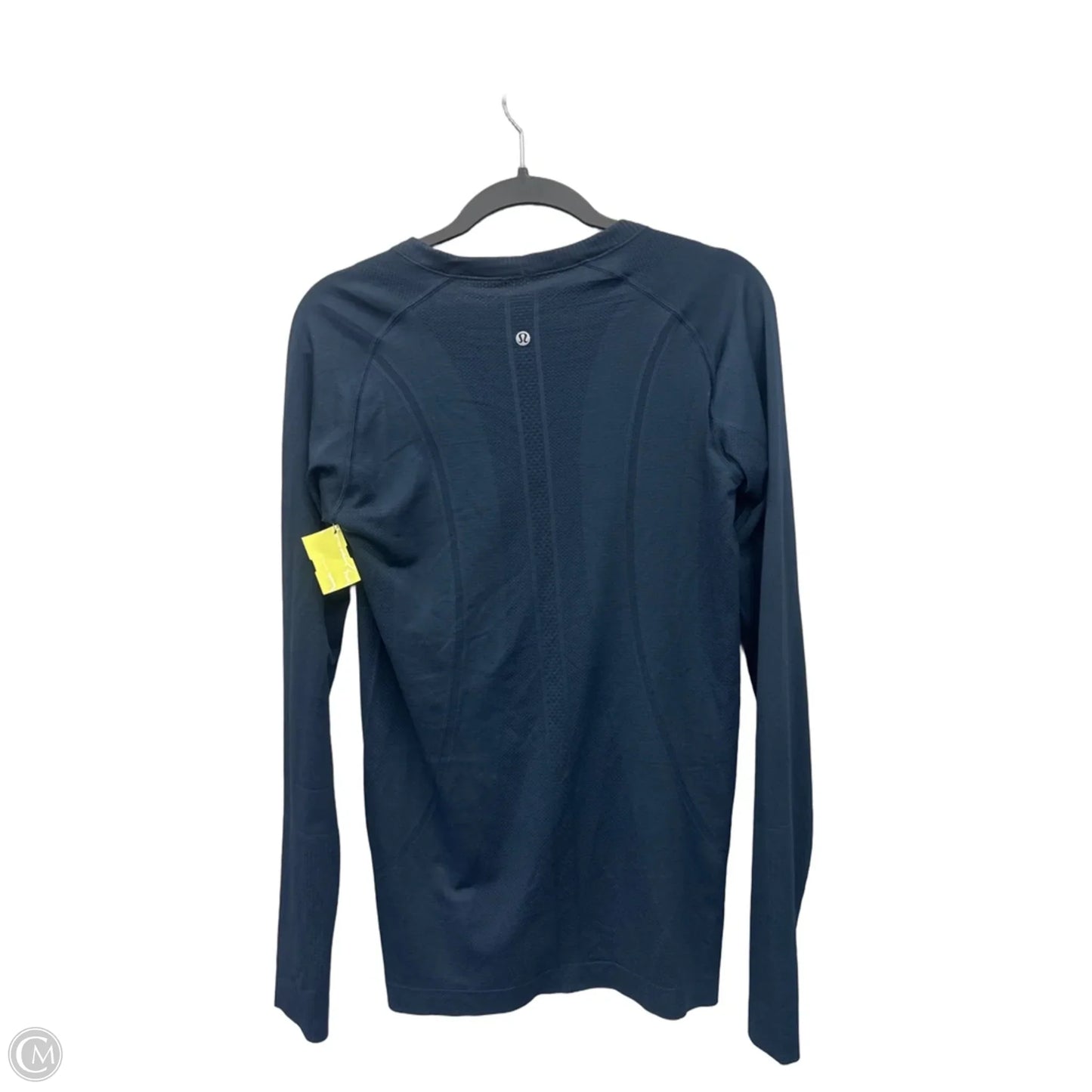 Athletic Top Long Sleeve Crewneck By Lululemon In Navy, Size: M