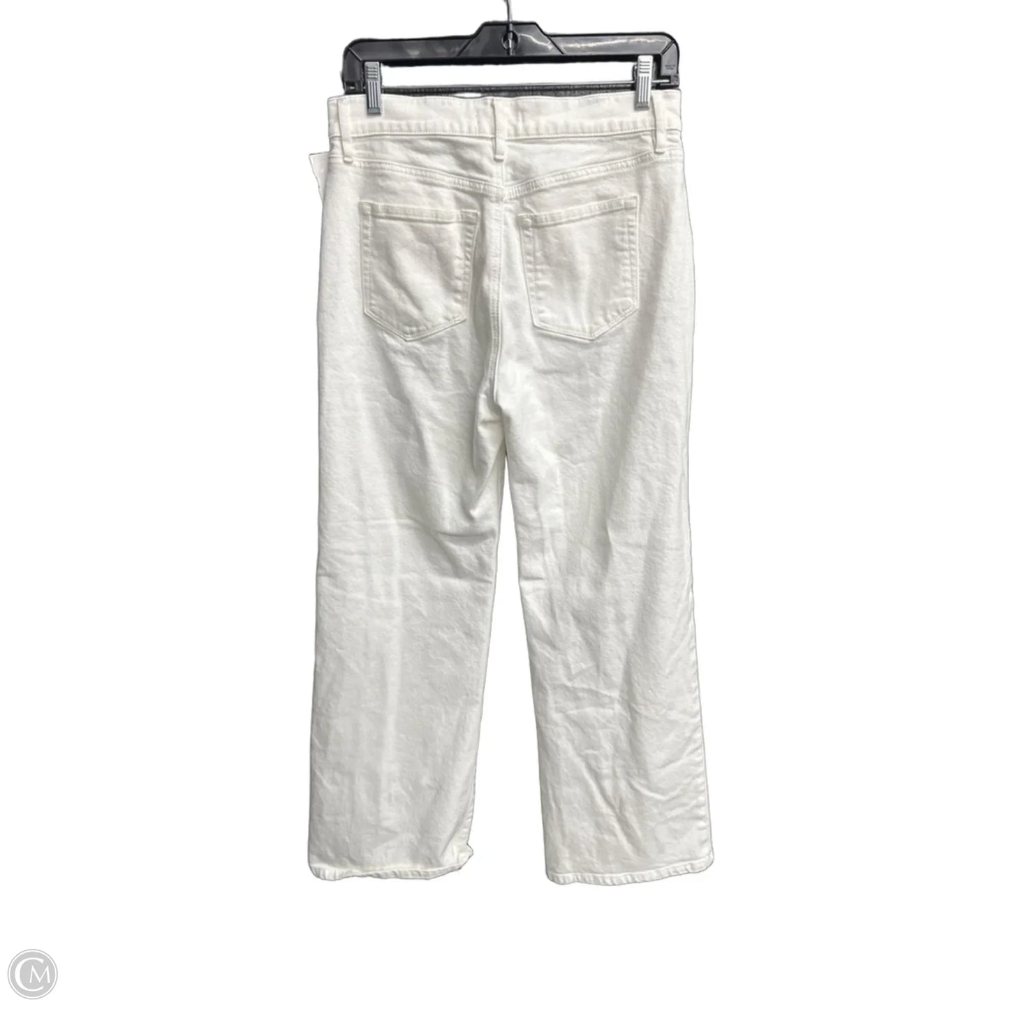 Jeans Wide Leg By Loft In White, Size: 4