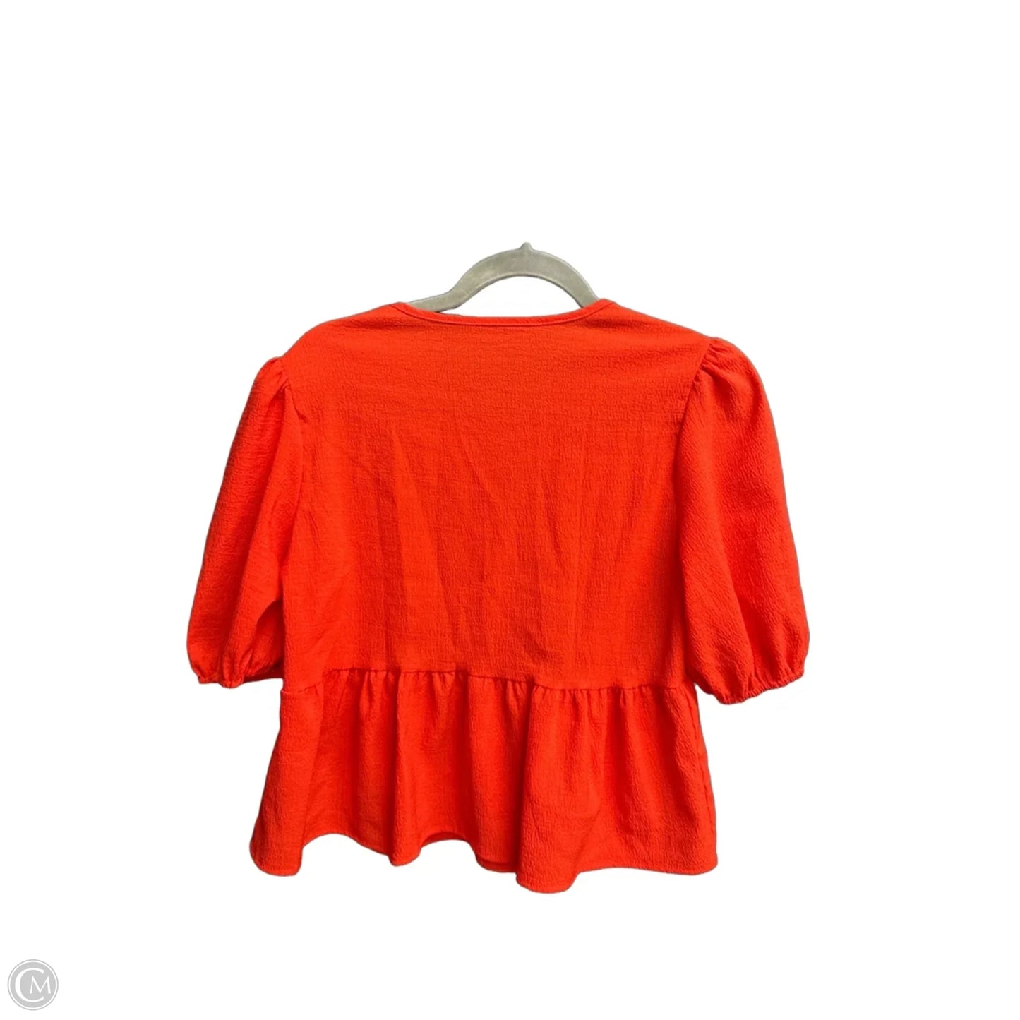 Top Short Sleeve By Shein In Red, Size: S