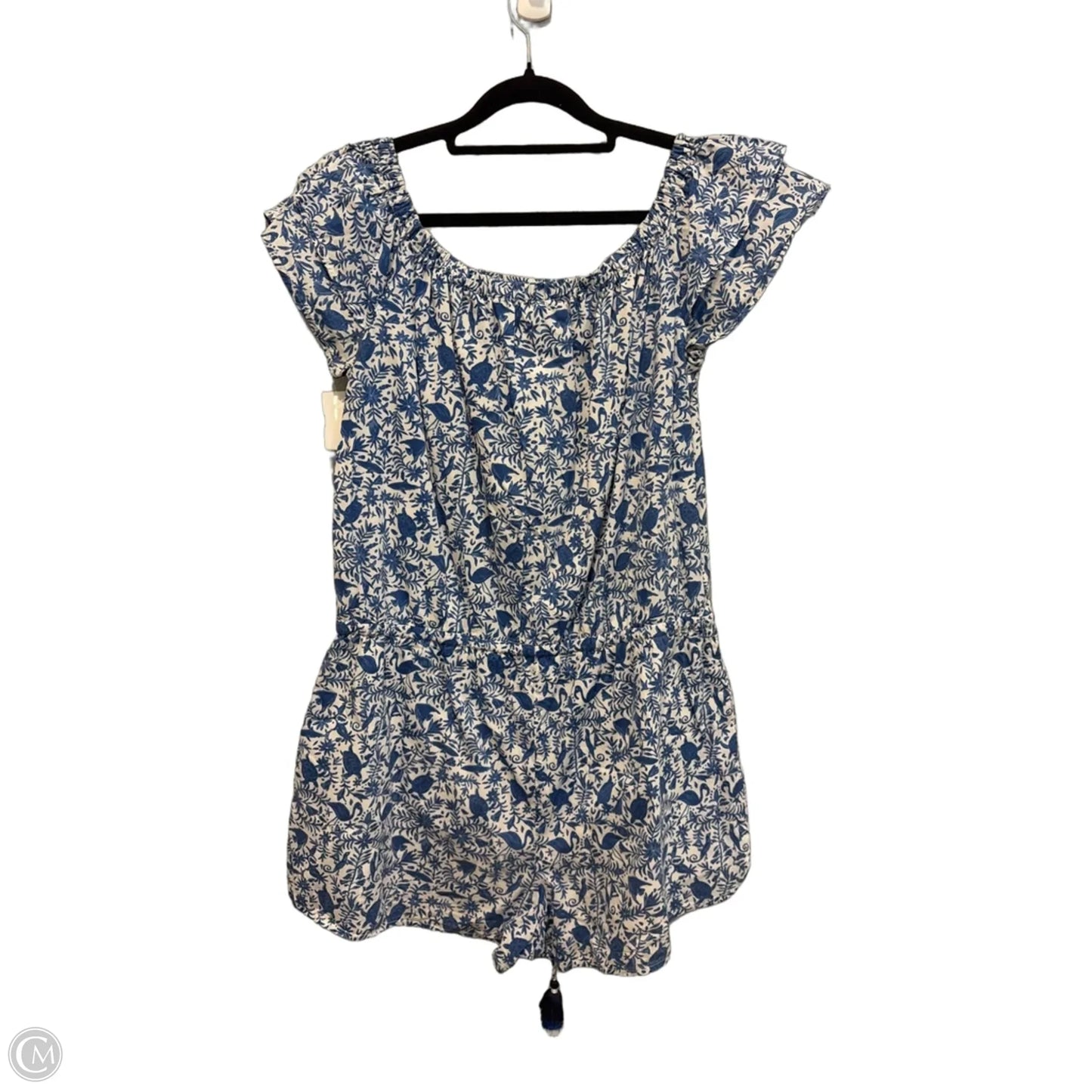 Romper By Vineyard Vines In Blue & White, Size: S