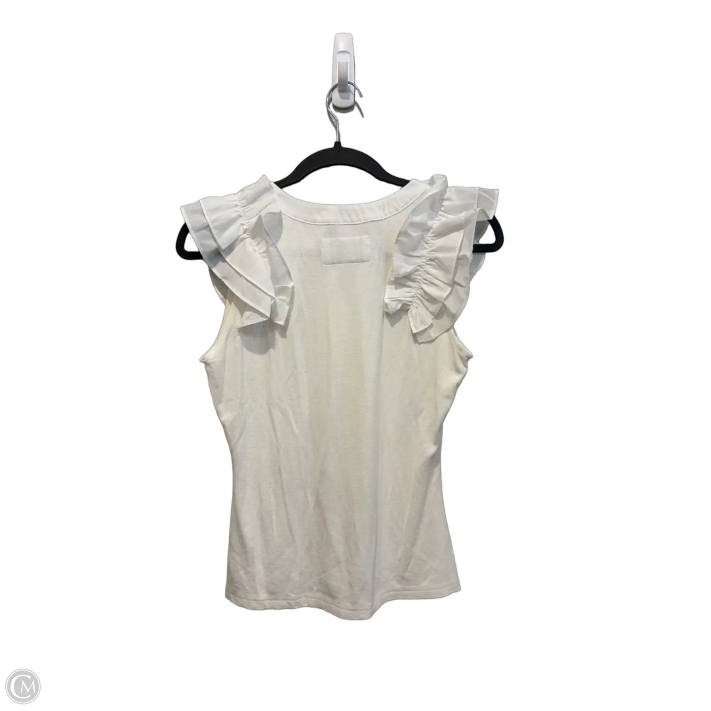 Top Sleeveless By Clothes Mentor In White, Size: S
