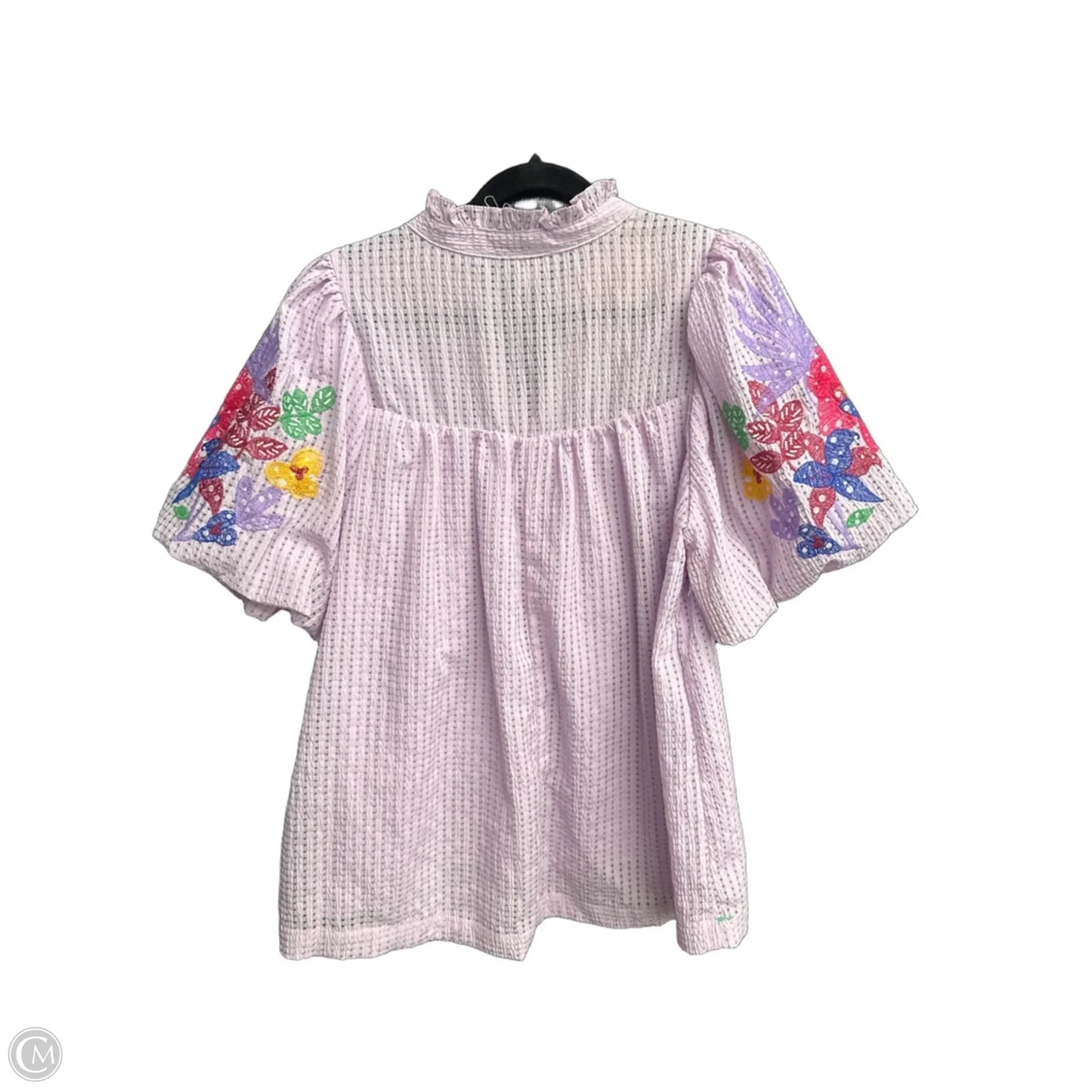 Top Short Sleeve By Umgee In Purple, Size: S