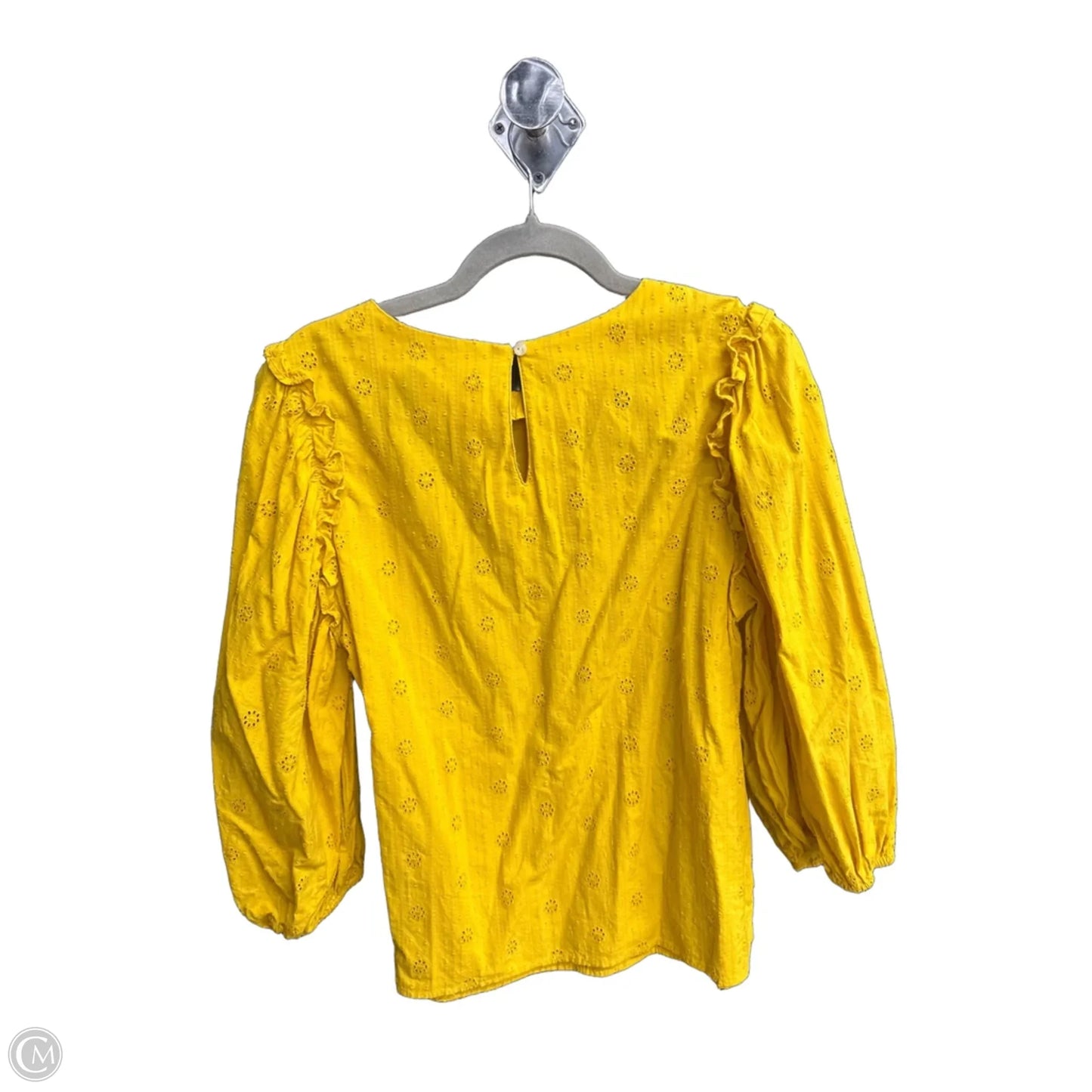 Top Long Sleeve By Universal Thread In Yellow, Size: M