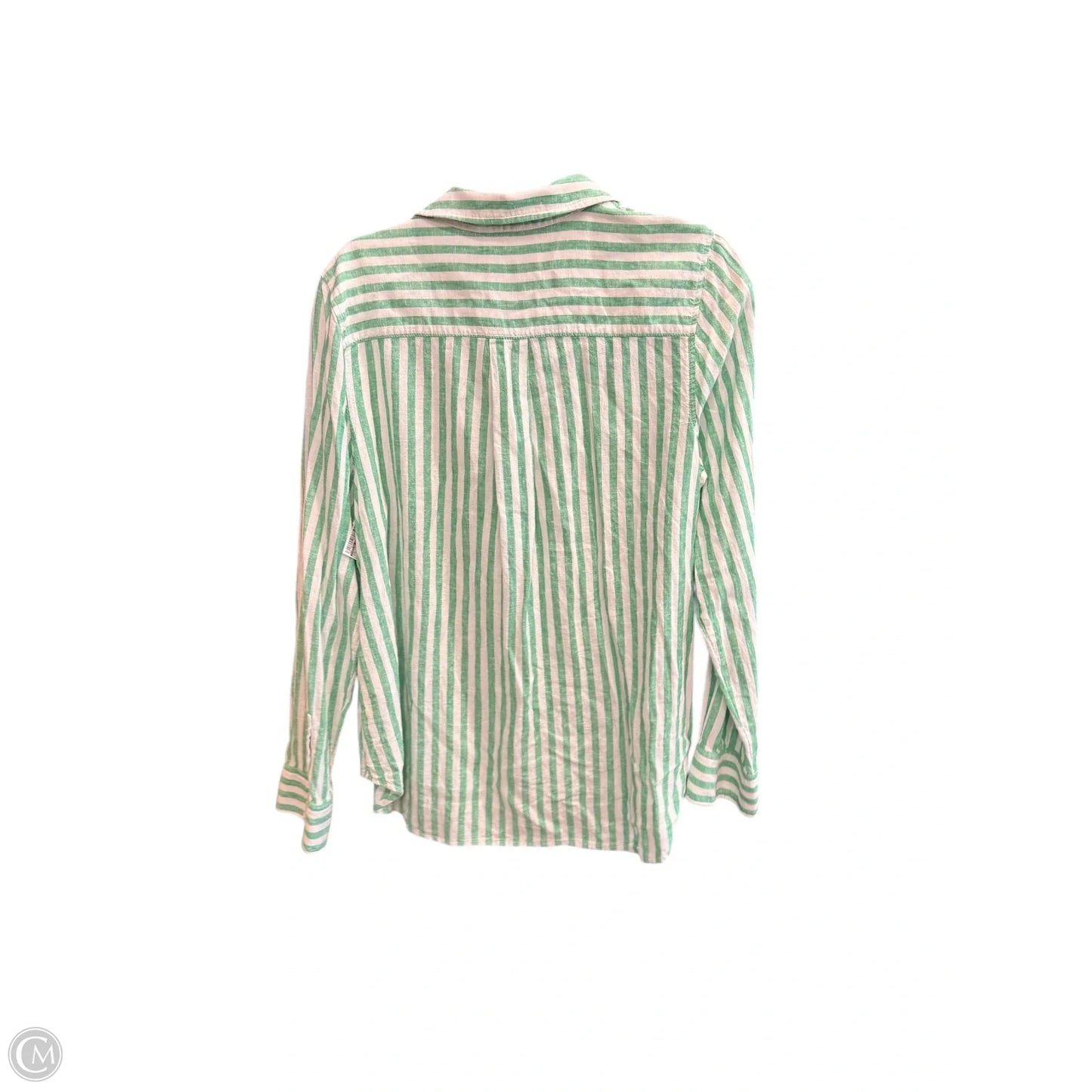 Top Long Sleeve By Caslon In Striped Pattern, Size: L