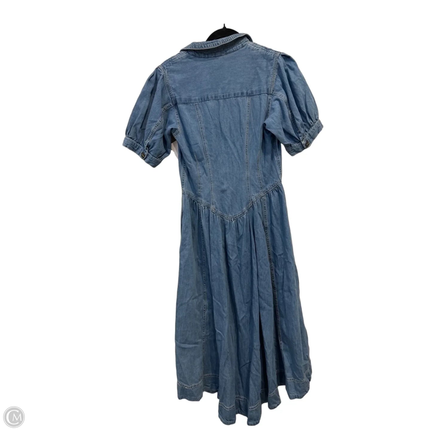 Dress Casual Maxi By Pilcro In Blue Denim, Size: L
