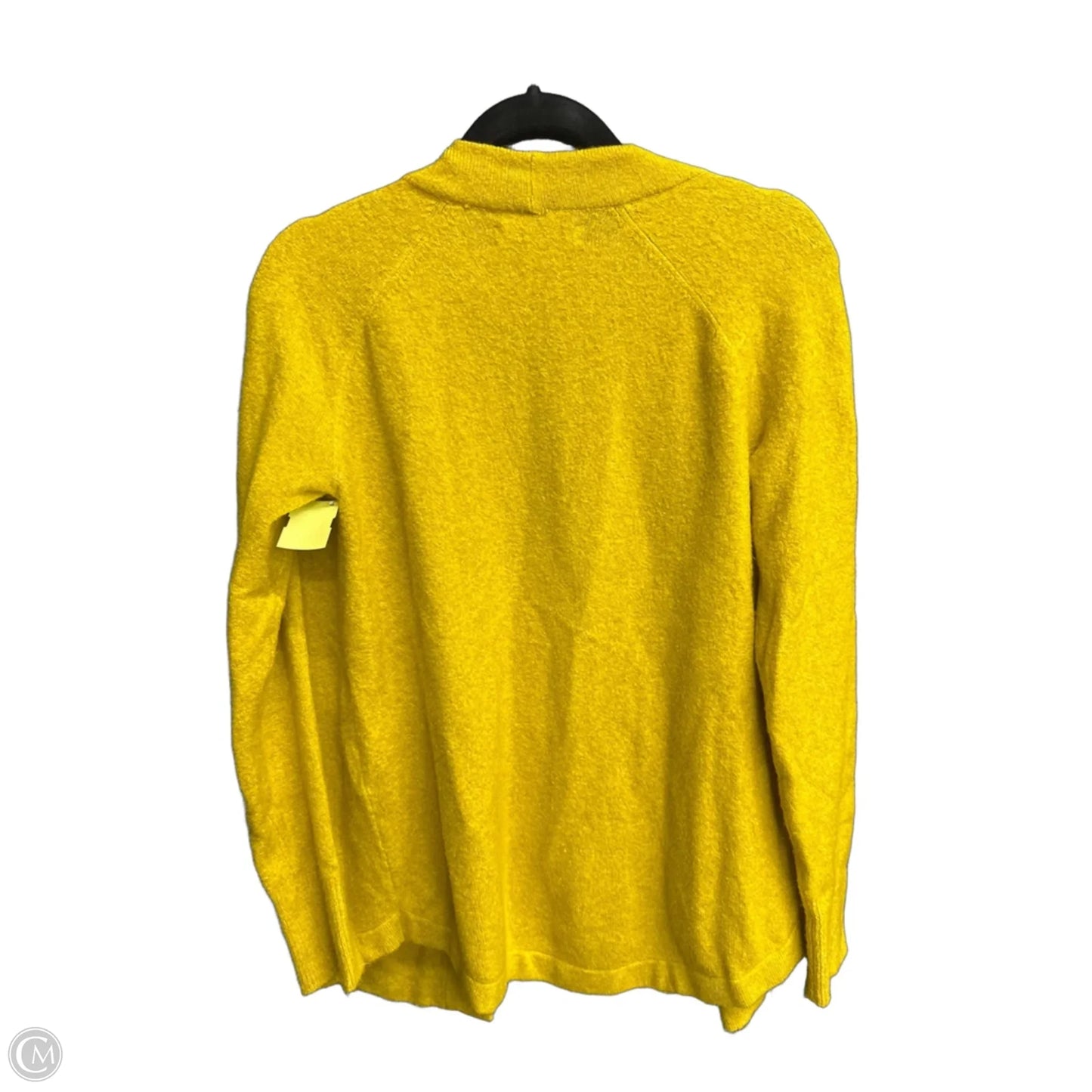 Sweater Cardigan By Loft In Yellow, Size: S