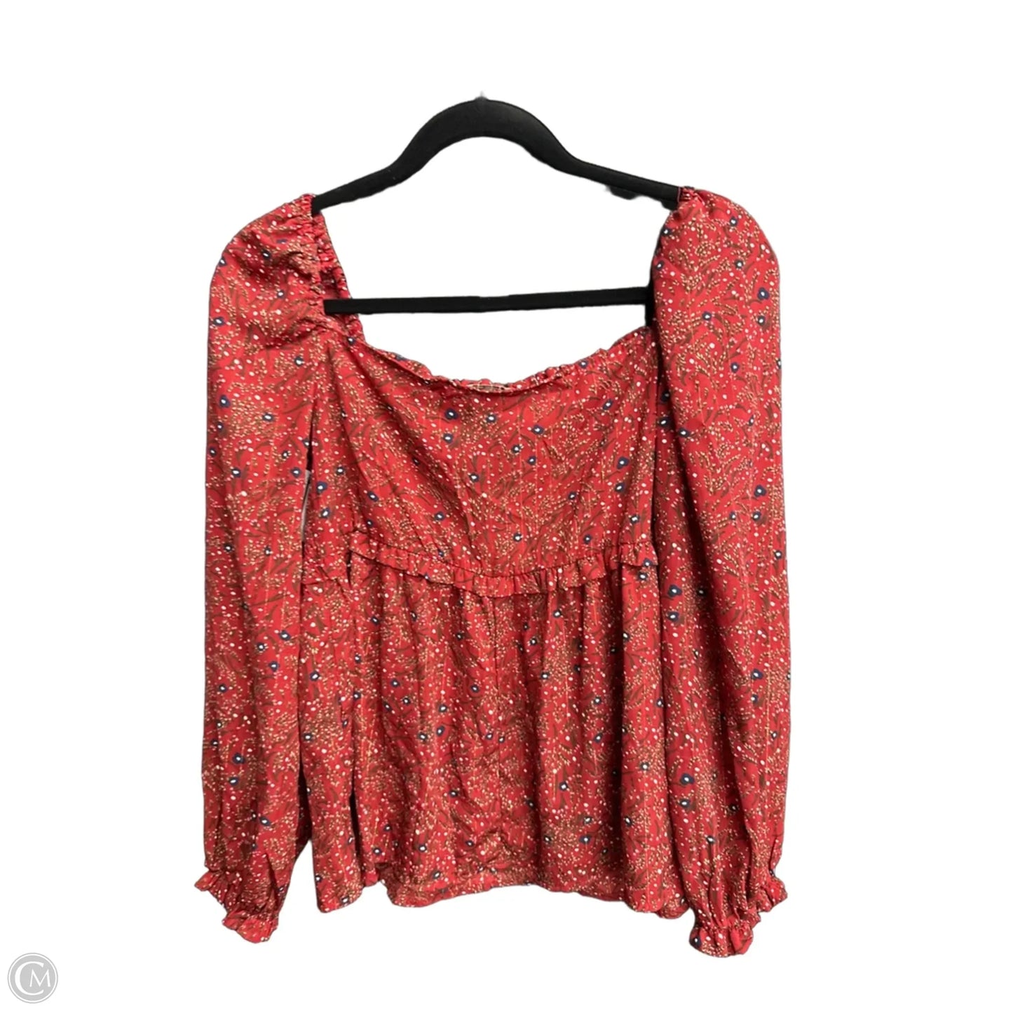 Blouse Long Sleeve By Umgee In Red, Size: M