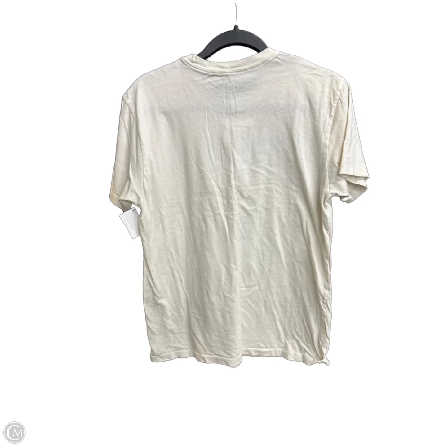 Top Short Sleeve By Clothes Mentor In White, Size: M