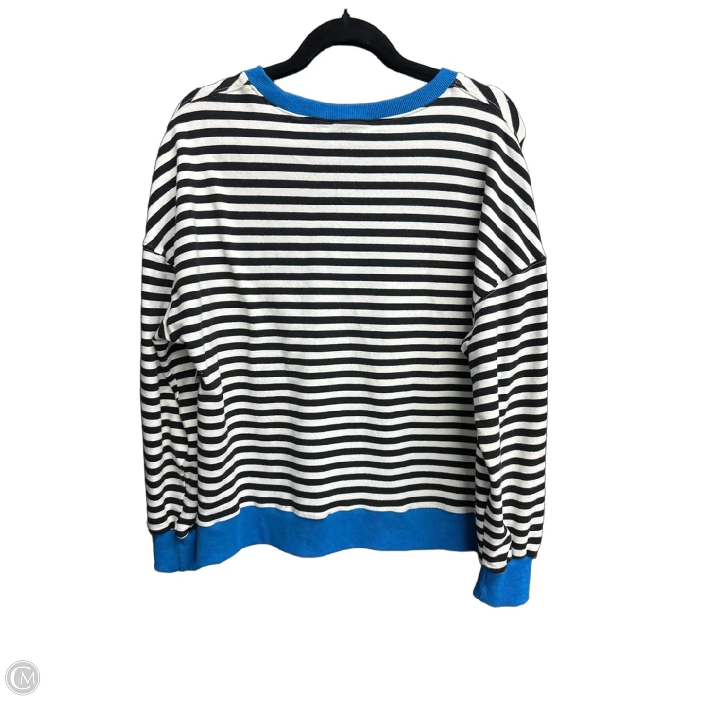Top Long Sleeve By Btfbm In Striped Pattern, Size: M