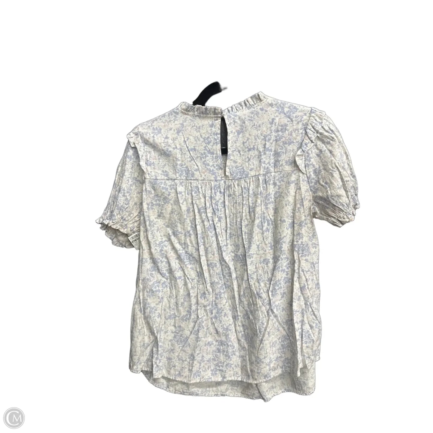 Blouse Short Sleeve By Blu Pepper In Floral Print, Size: L