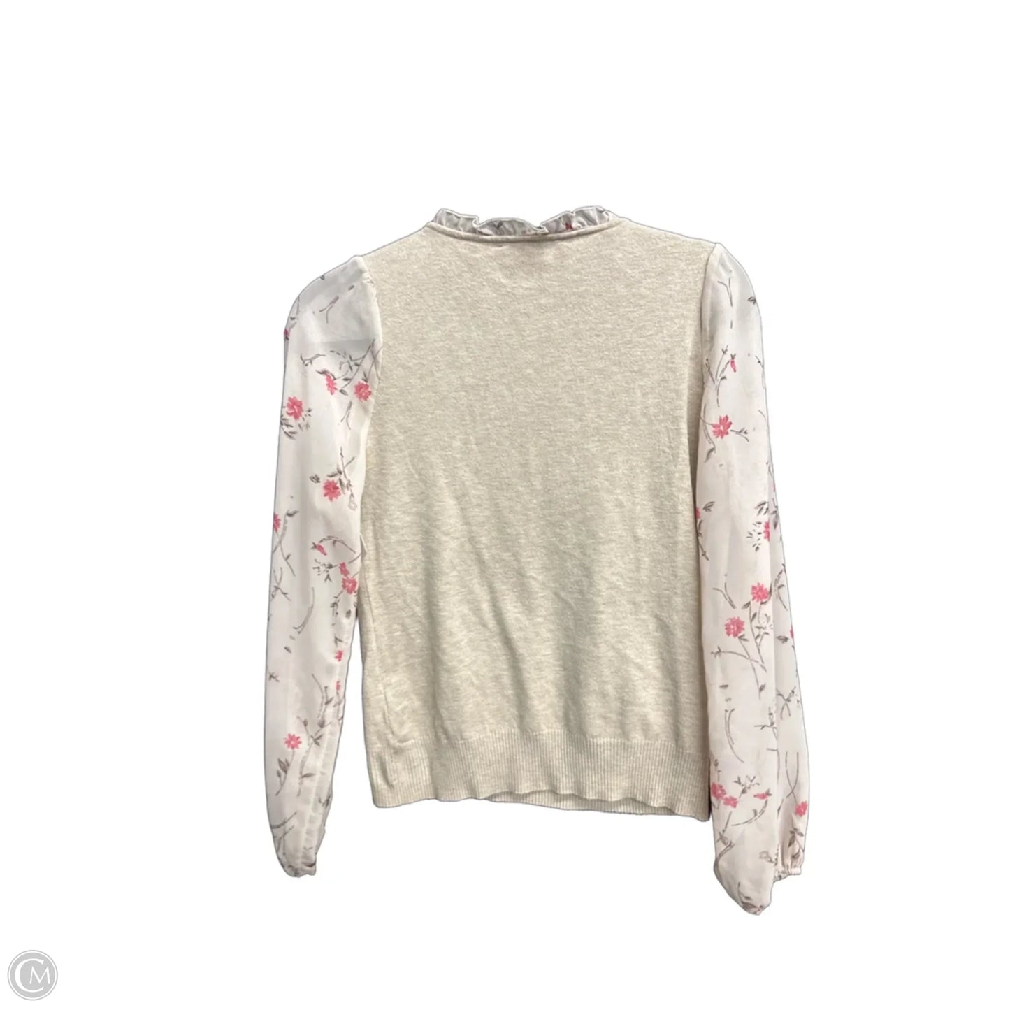 Blouse Long Sleeve By Sioni In Brown, Size: S