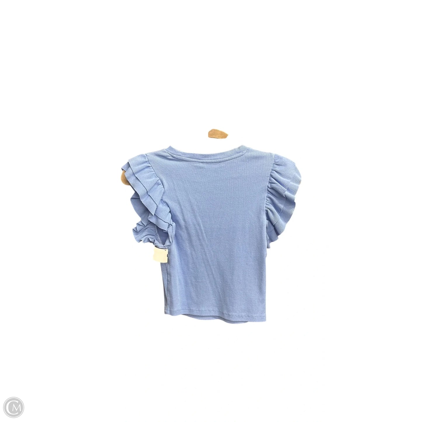 Top Sleeveless By Zara In Blue, Size: M