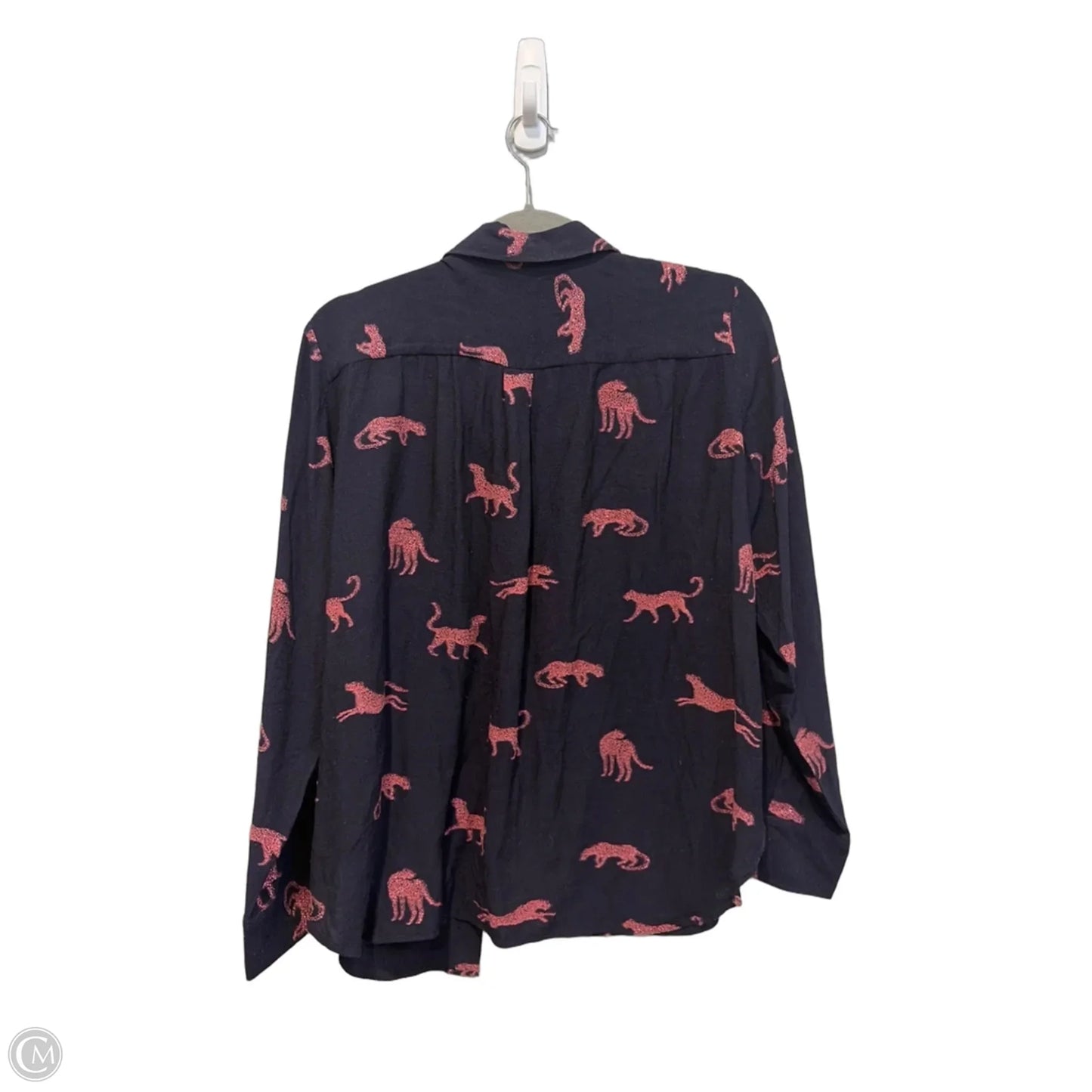 Top Long Sleeve By Clothes Mentor In Blue & Pink, Size: Xl