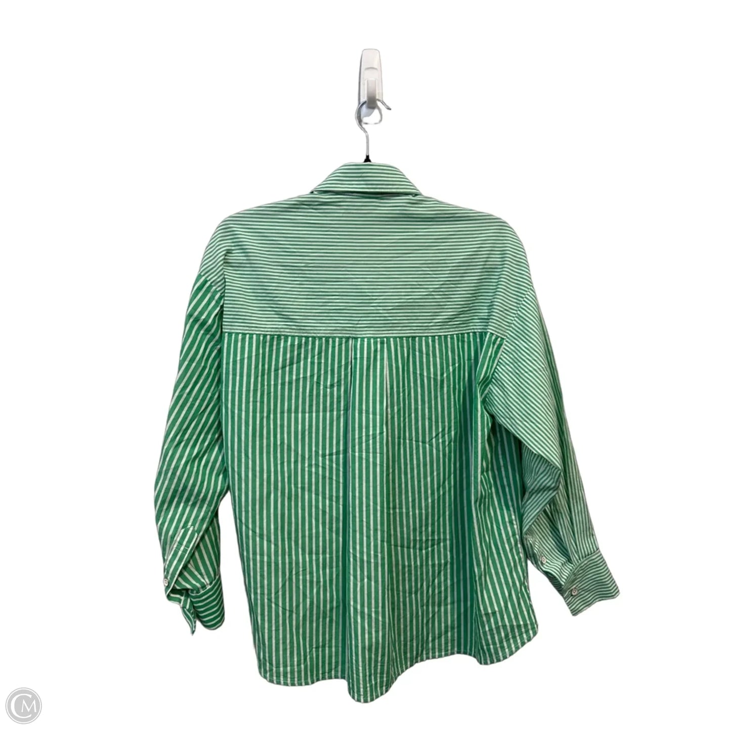 Top Long Sleeve By Cabi In Striped Pattern, Size: S