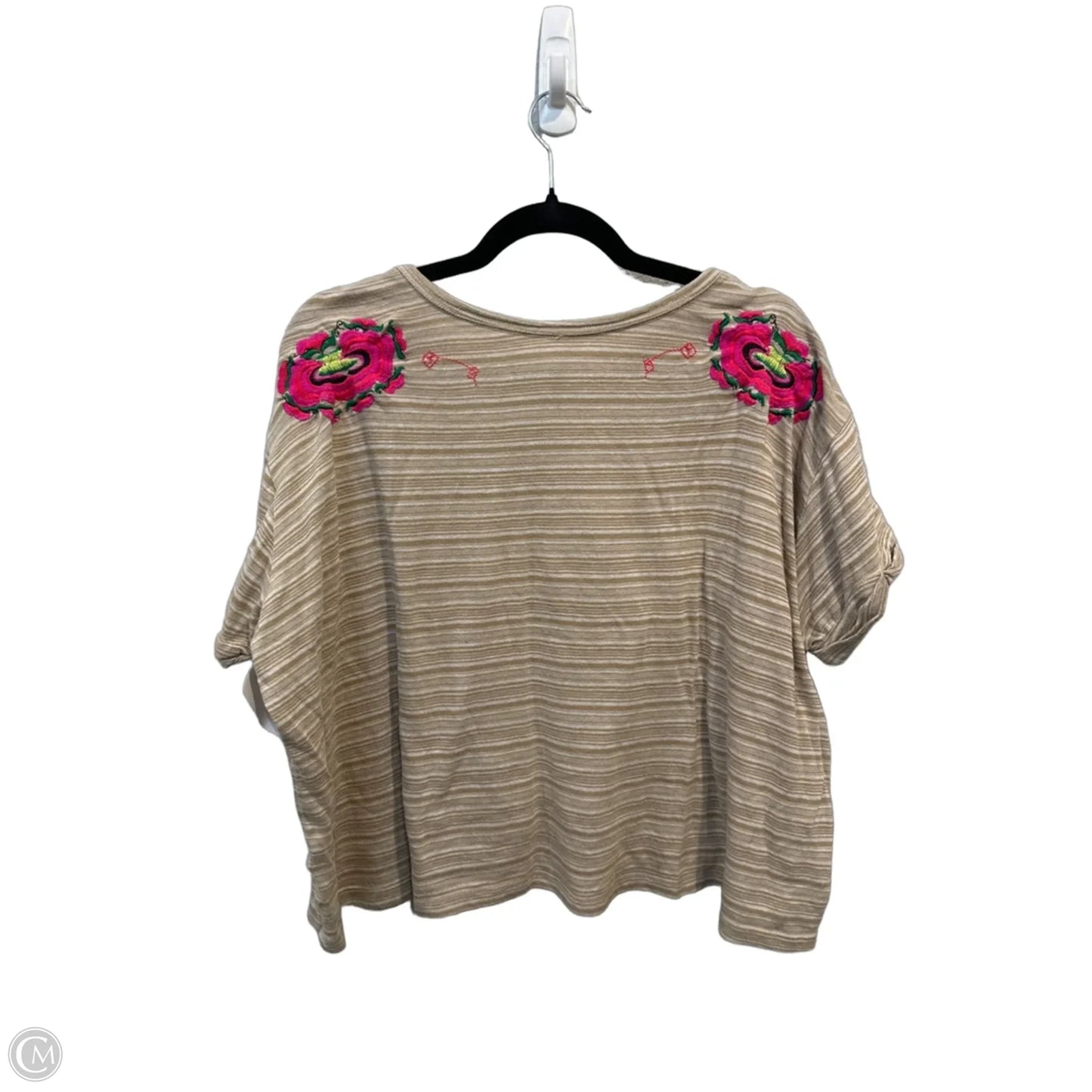 Top Short Sleeve By Free People In Brown, Size: S
