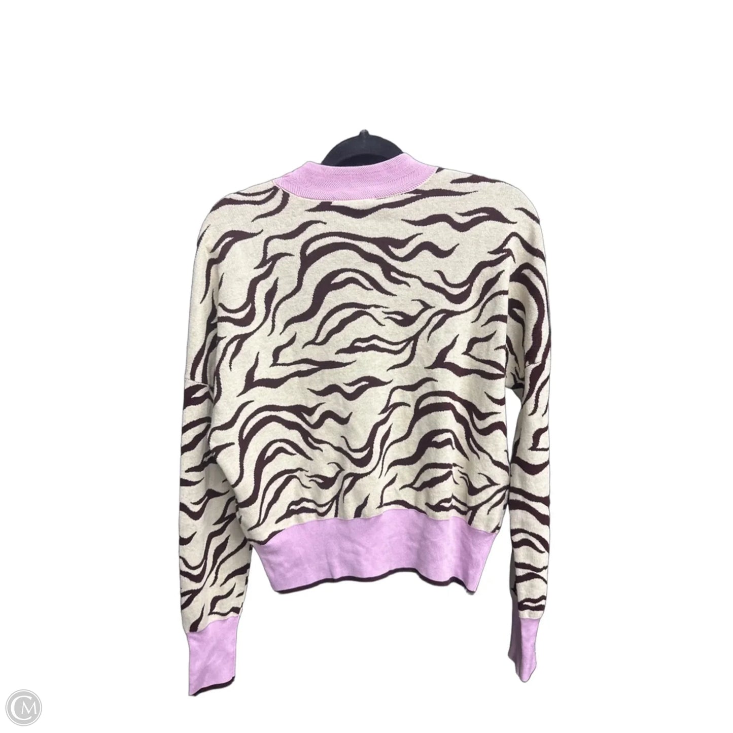Top Long Sleeve By Scotch & Soda In Zebra Print, Size: M