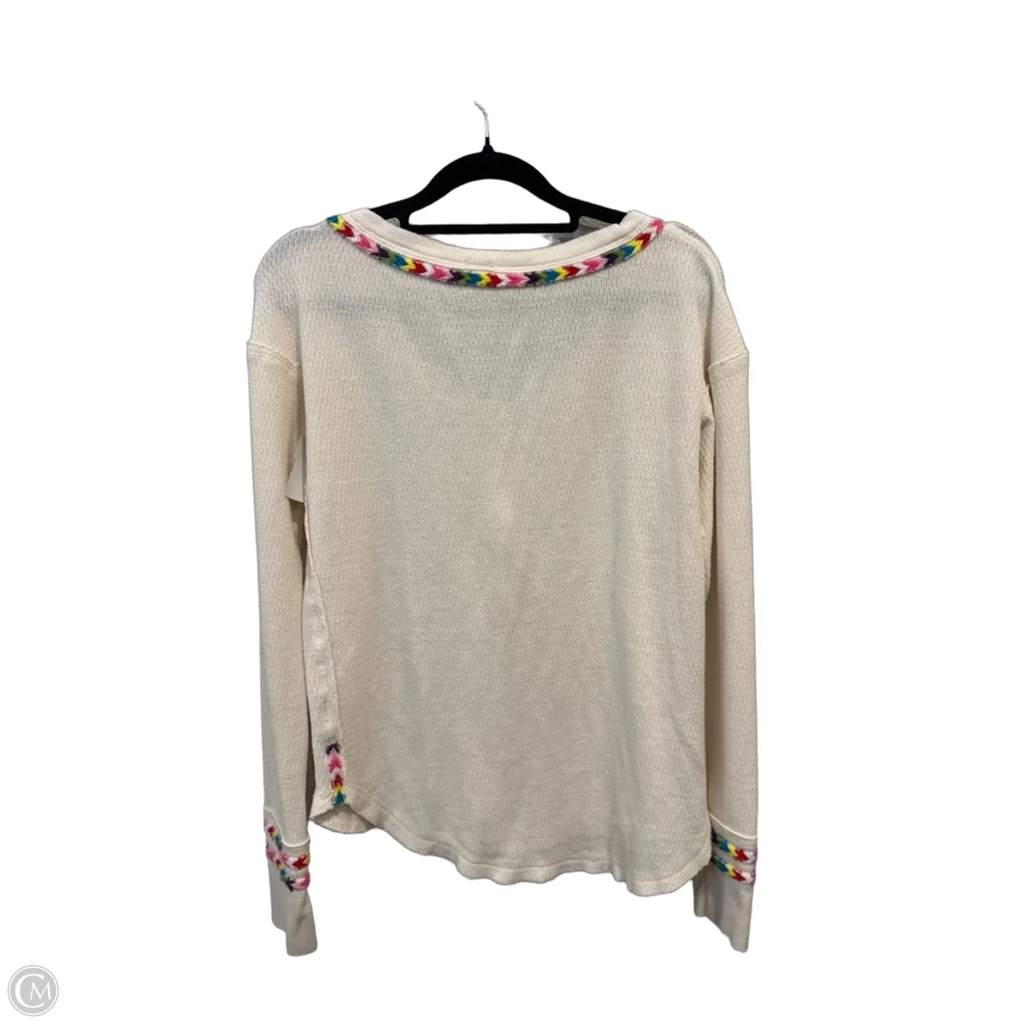 Top Long Sleeve By We The Free In Cream, Size: Xs
